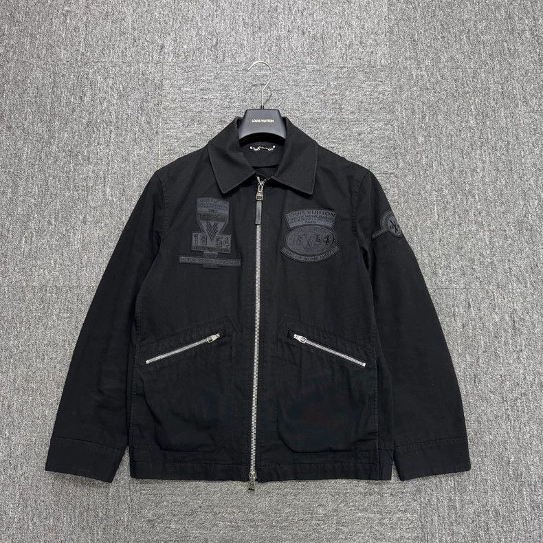 Louis Vuitton black embroidered louis vuitton jacket-dmc Size US L / EU 52-54 / 3 - 1 Thumbnail