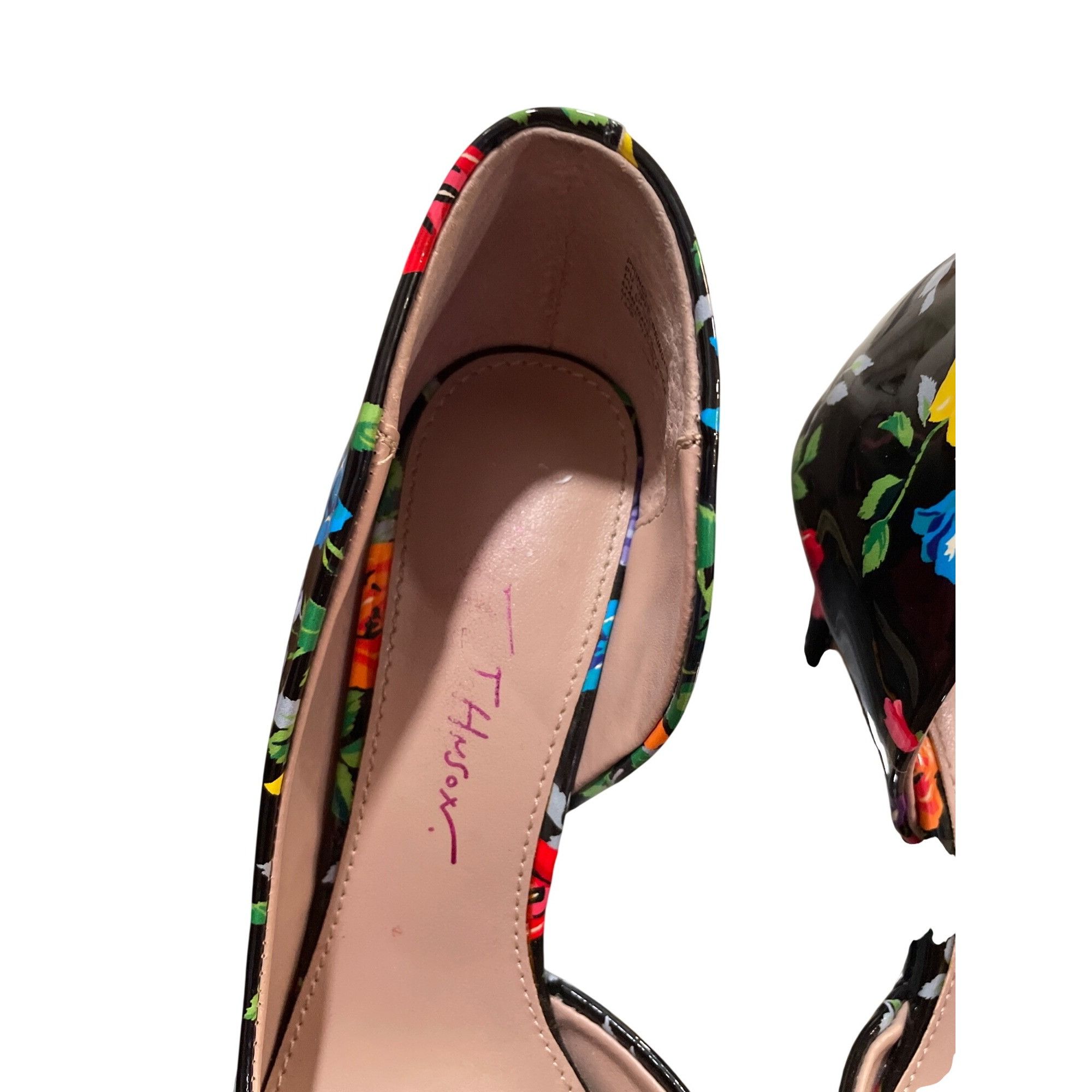 Betsey Johnson Betsey Johnson wms floral faux leather stilleto heels shoes Size US 6.5 / IT 36.5 - 9 Thumbnail