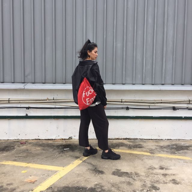 Supreme Shoulder Bag Knapsack Cross Body Backpack Fuck Em Fleece Size ONE SIZE - 2 Thumbnail