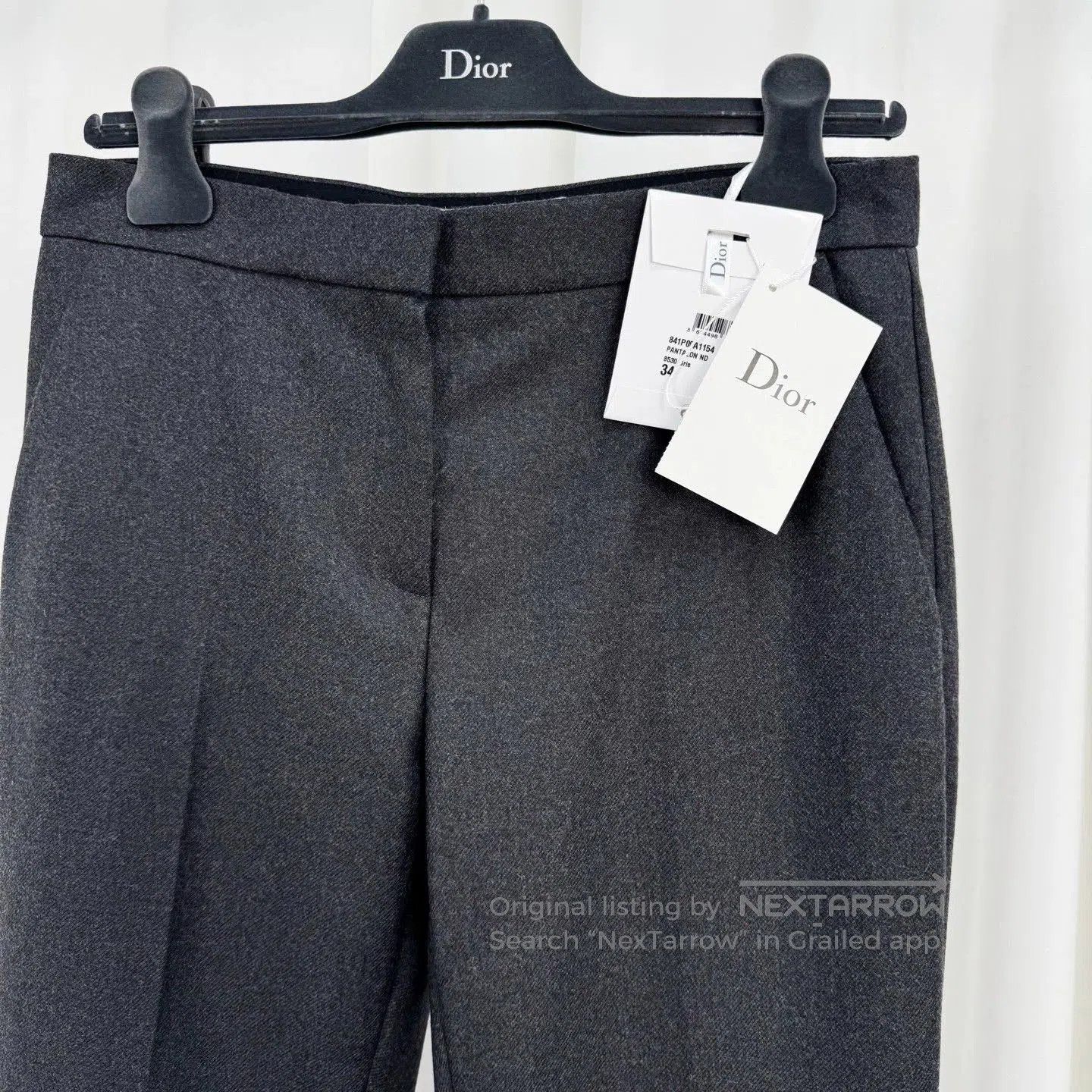 Dior dior gray wool suit pants size 34. Size US 34 / EU 50 - 3 Thumbnail