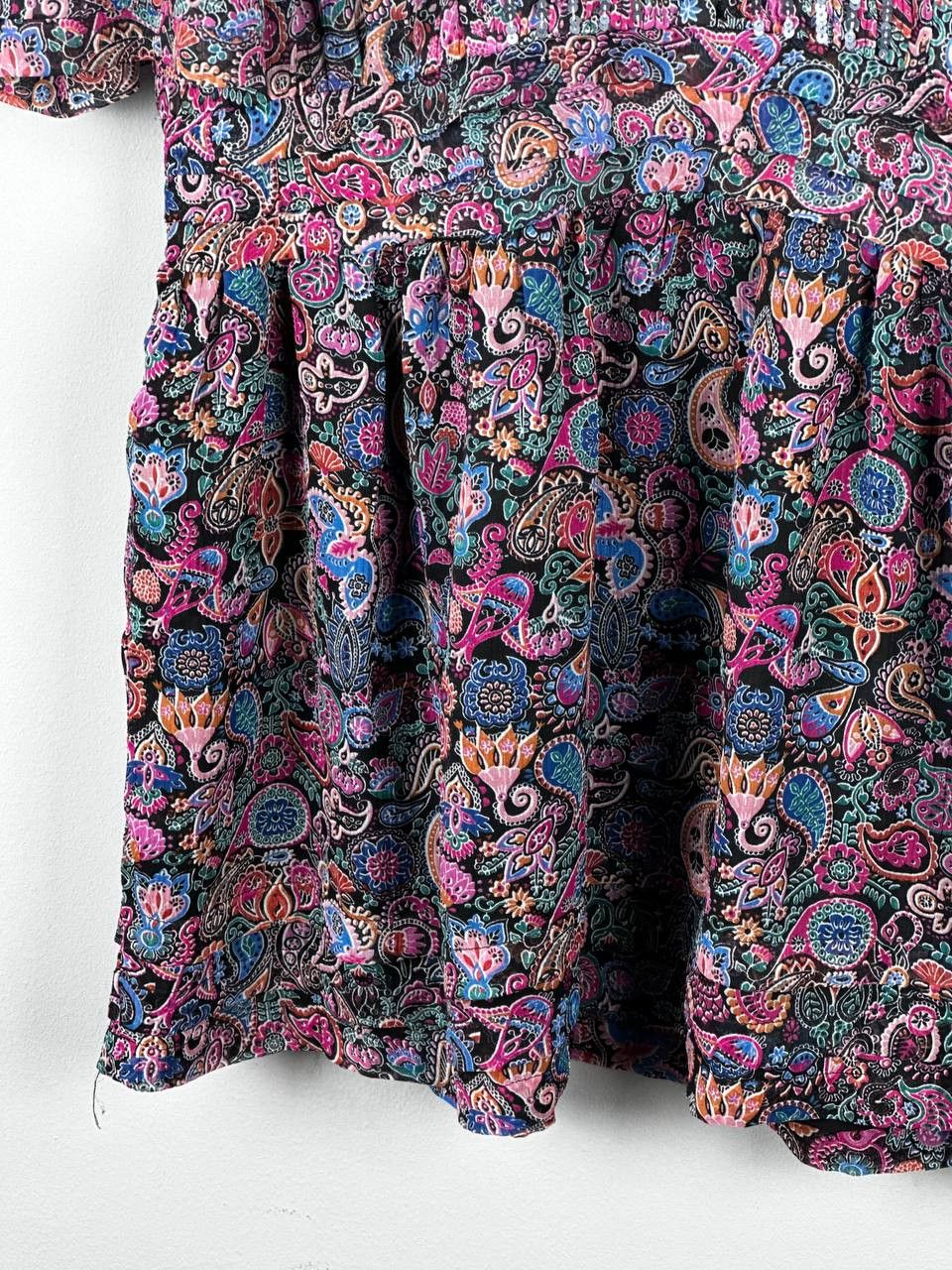 Zadig & Voltaire Zadig Voltaire Luxury Floral Midi Dress Silk Blend Size M / US 6-8 / IT 42-44 - 6 Thumbnail