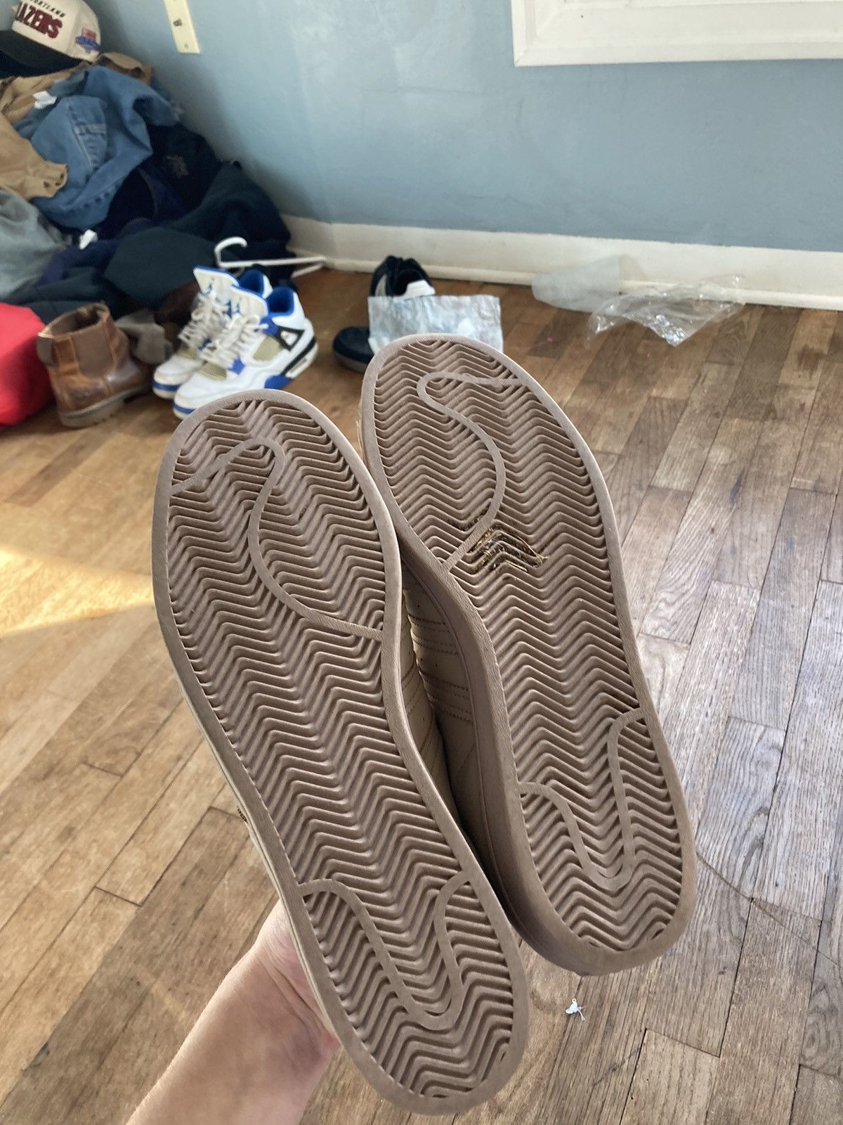 Adidas Adidas Superstars Size US 12 / EU 45 - 4 Thumbnail