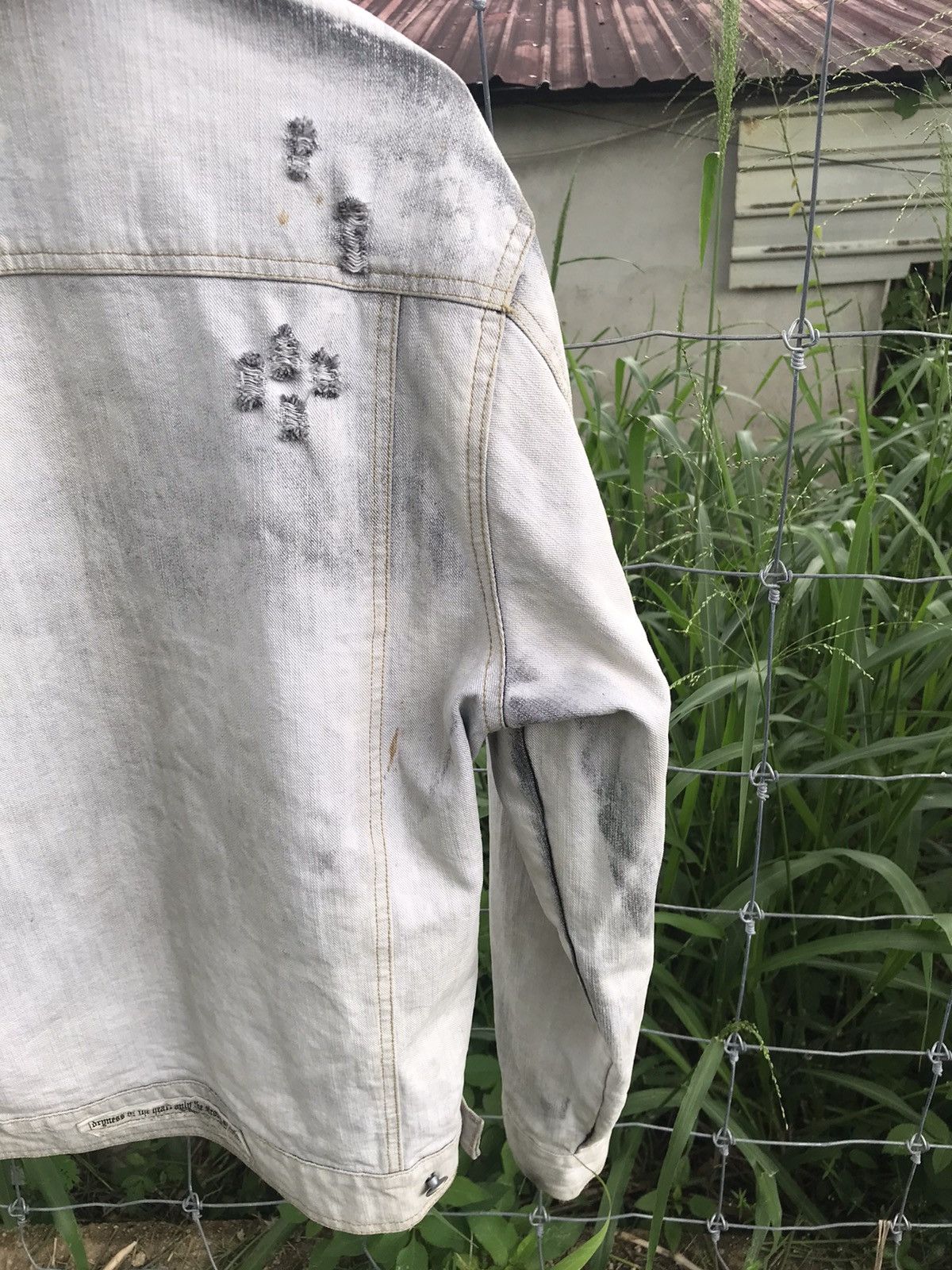 If Six Was Nine × In The Attic In The Attic Mink Fur Denim Jacket Size US M / EU 48-50 / 2 - 8 Thumbnail