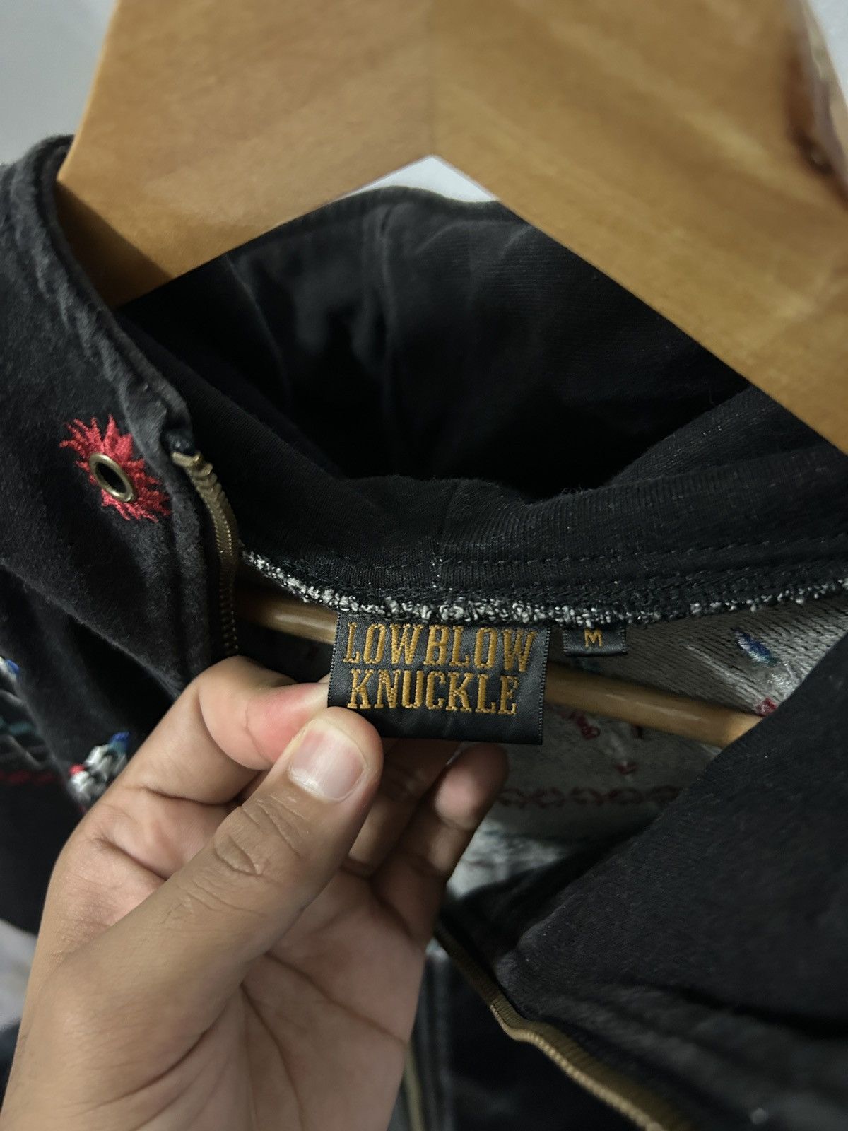 Japanese Brand Vintage Low Blow Knuckle Hoodie Aztec Design Size US S / EU 44-46 / 1 - 6 Thumbnail