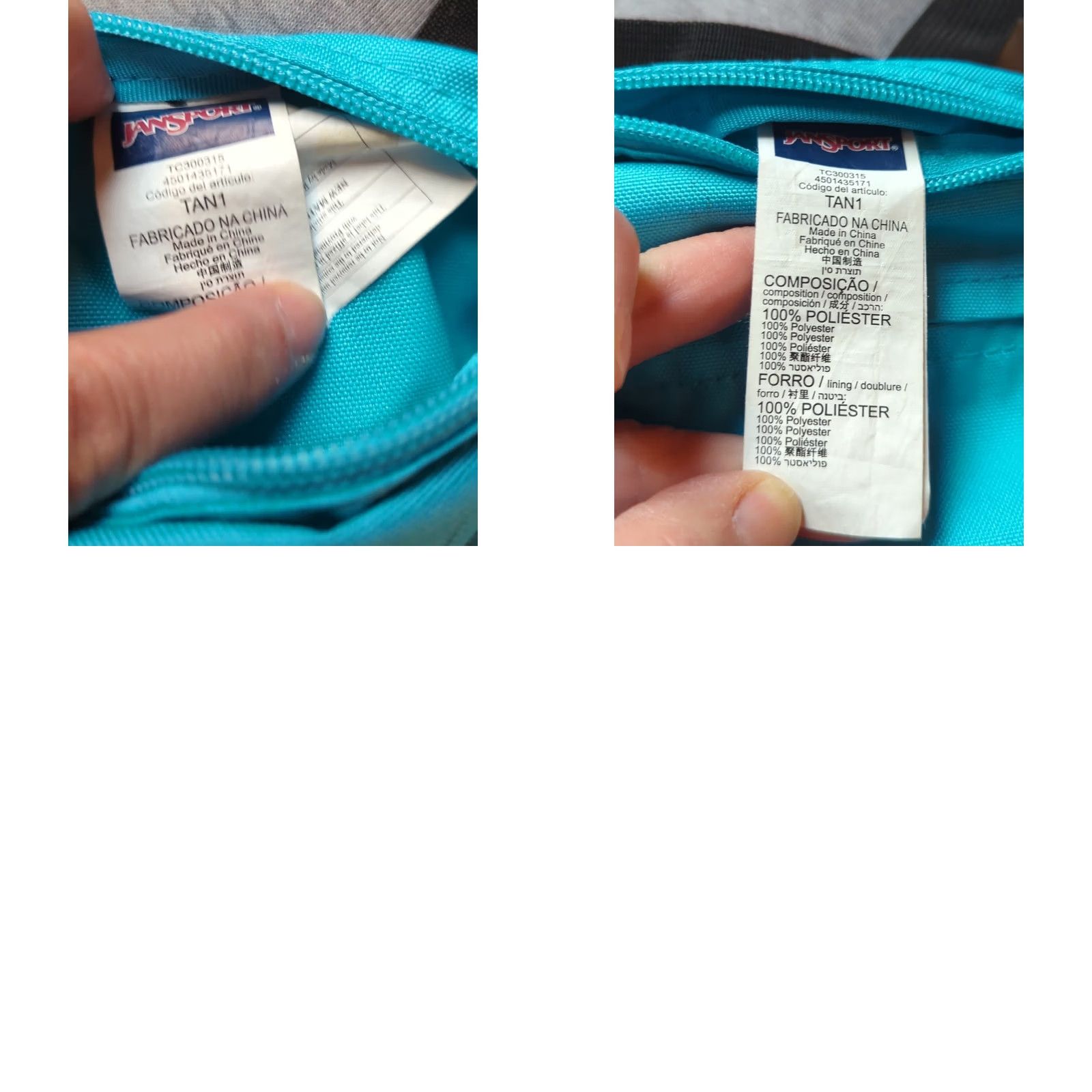 Jansport JanSport Aqua Blue Waist Fanny Pack Bag Crossbody Zip Pocket Adjustable Strap OS Unisex Adults Small Matte Nylon Lining 90s Outdoor Sports Size ONE SIZE - 9 Thumbnail