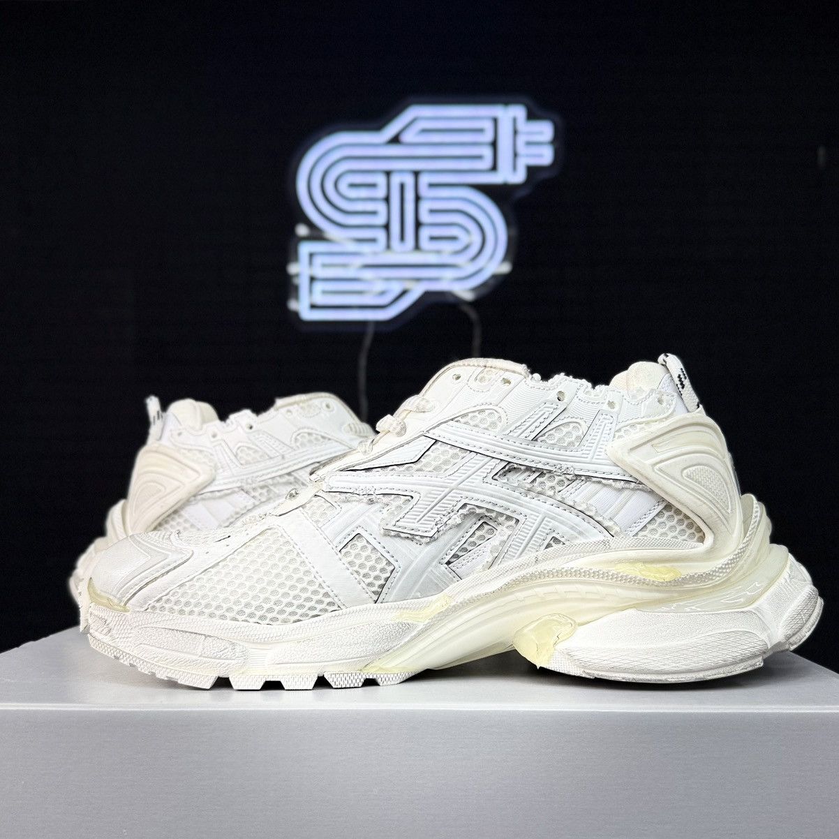 Balenciaga Balenciaga Runner White/White Size US 14 / EU 47 - 3 Thumbnail