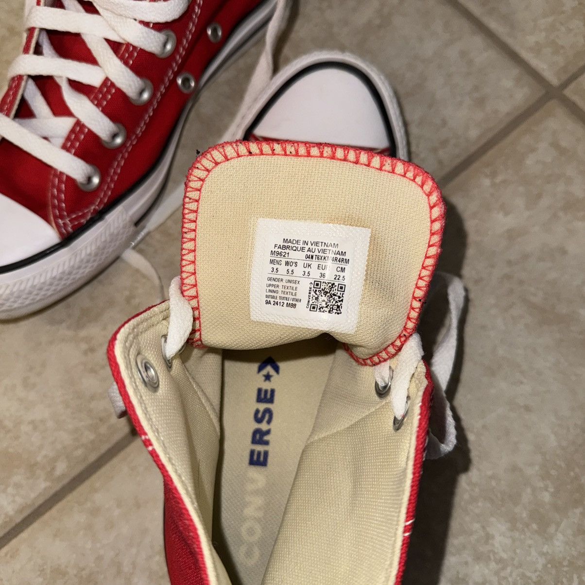 Converse Converse All Star Hi Red Size 5.5 Size US 5.5 / IT 35.5 - 3 Thumbnail