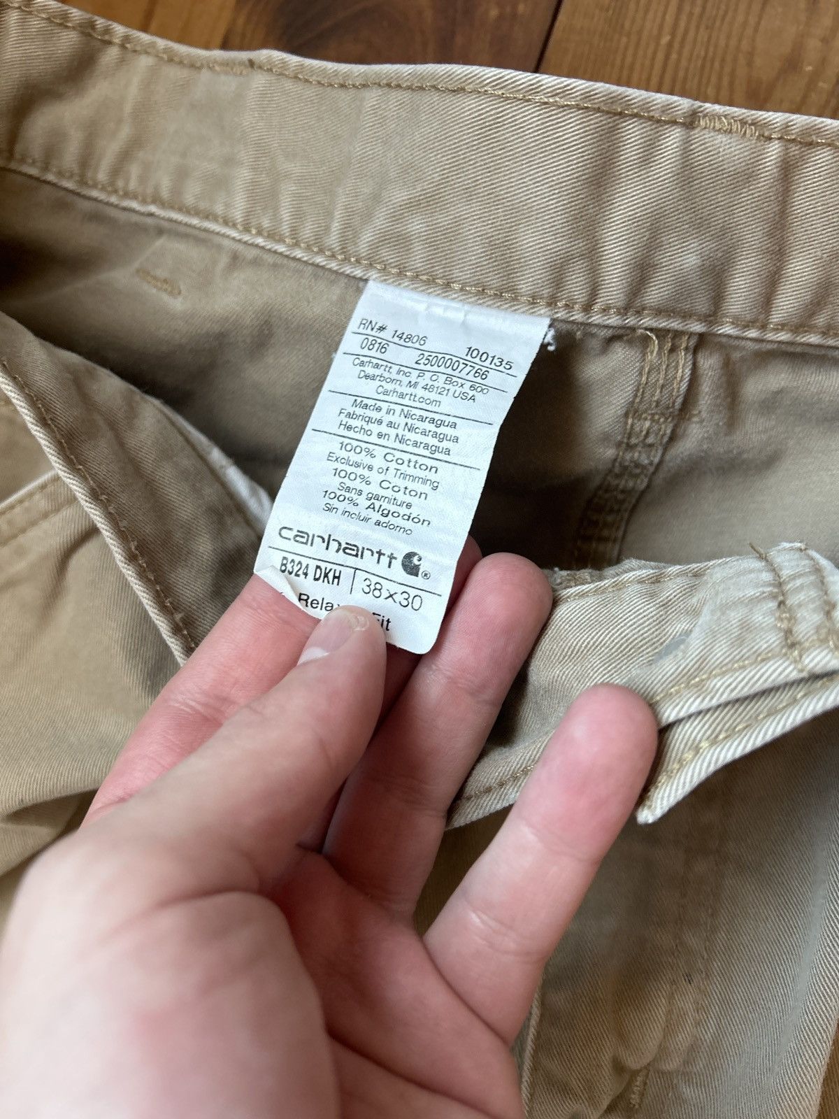 Carhartt × Vintage Vintage Carhartt Tan Carpenter Work Pants Size US 38 / EU 54 - 3 Thumbnail