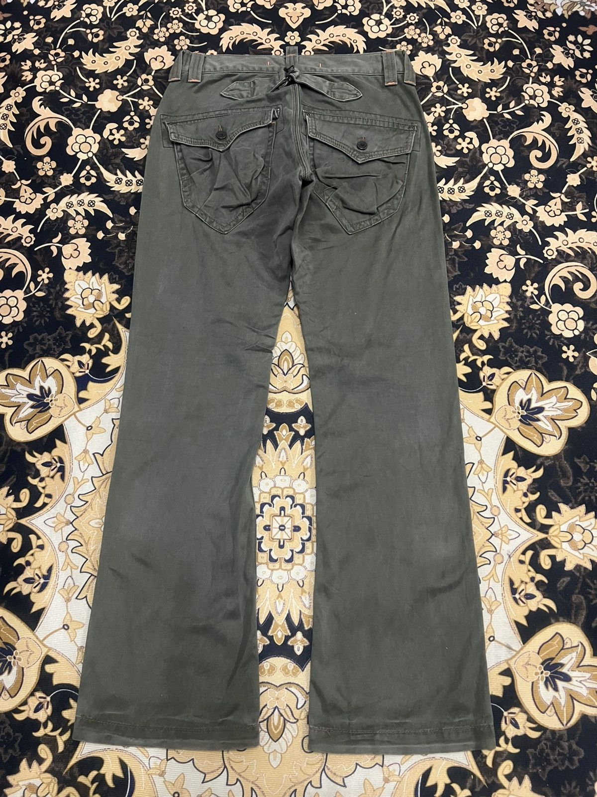 Japanese Brand FLARED🔥EDWIN XV GREEN ARMY CORTON PANT Size US 29 - 7 Thumbnail