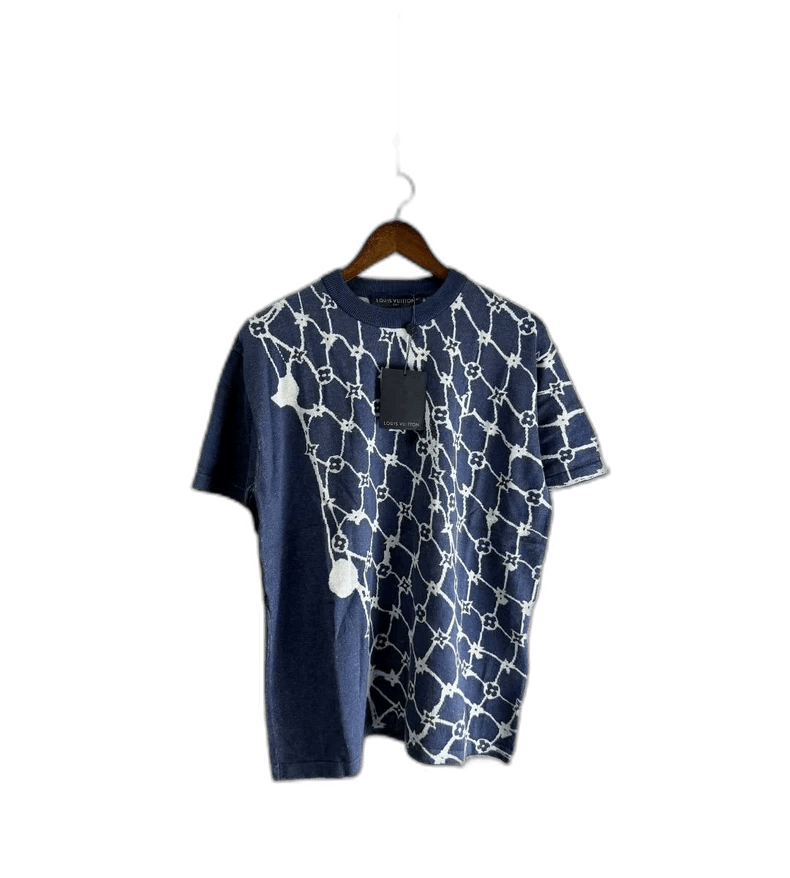 Louis Vuitton Louis Vuitton Blue Knit Short Sleeve M Size US M / EU 48-50 / 2 - 1 Thumbnail