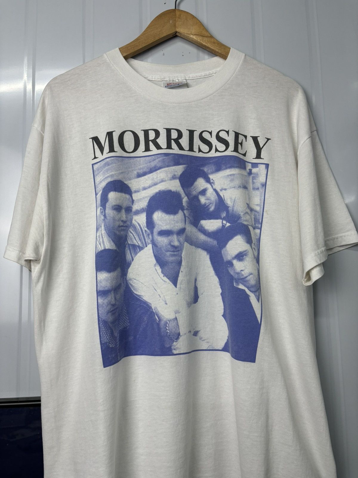 Band Tees × Vintage RARE! Vintage 90’s Morissey Bootleg Hanes Band Tour Size US L / EU 52-54 / 3 - 3 Thumbnail