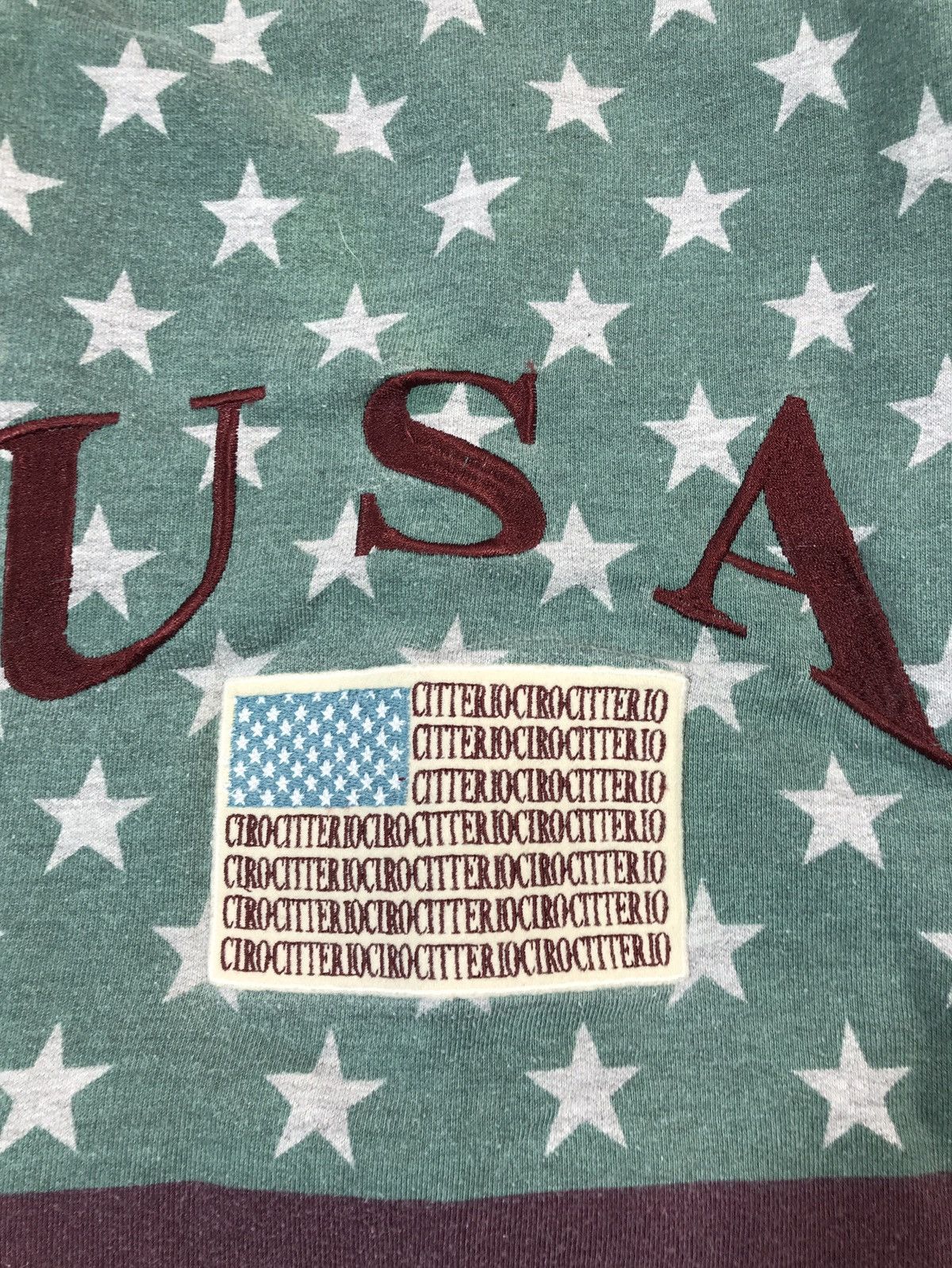 Vintage Vintage Ciro Cetterio Sweatshirt USA Flag Size US M / EU 48-50 / 2 - 2 Thumbnail