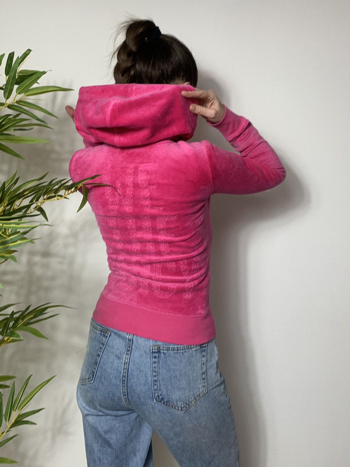 Juicy Couture VINTAGE JUICY COUTURE 2000s VELOUR ZIP HOODIE Size XS / US 0-2 / IT 36-38 - 8 Thumbnail