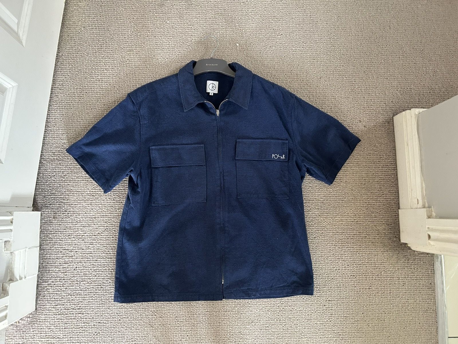 Polar Skate Co. Polar Zip up Short Sleeve Blue Size US M / EU 48-50 / 2 - 1 Thumbnail