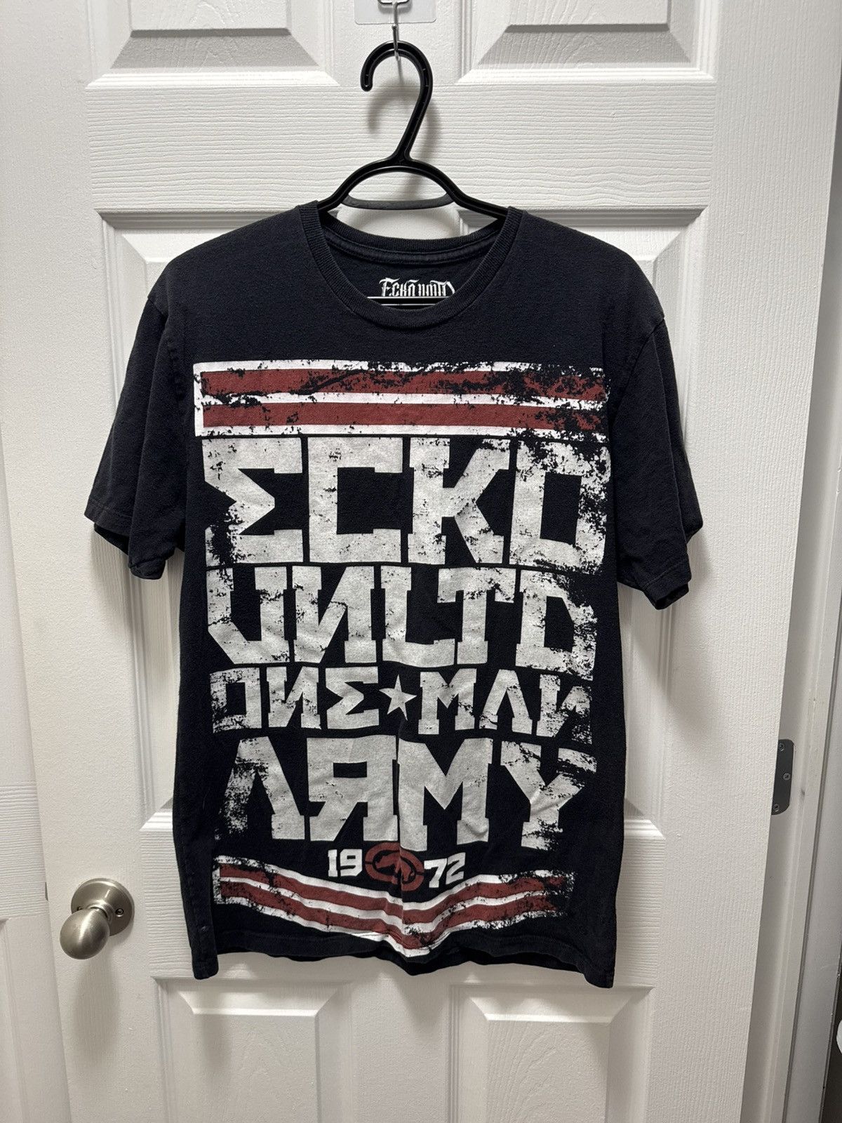 Ecko Unltd. Ecko Unltd. Vintage Faded Text One Man Army Losercore Y2K Size US M / EU 48-50 / 2 - 1 Thumbnail