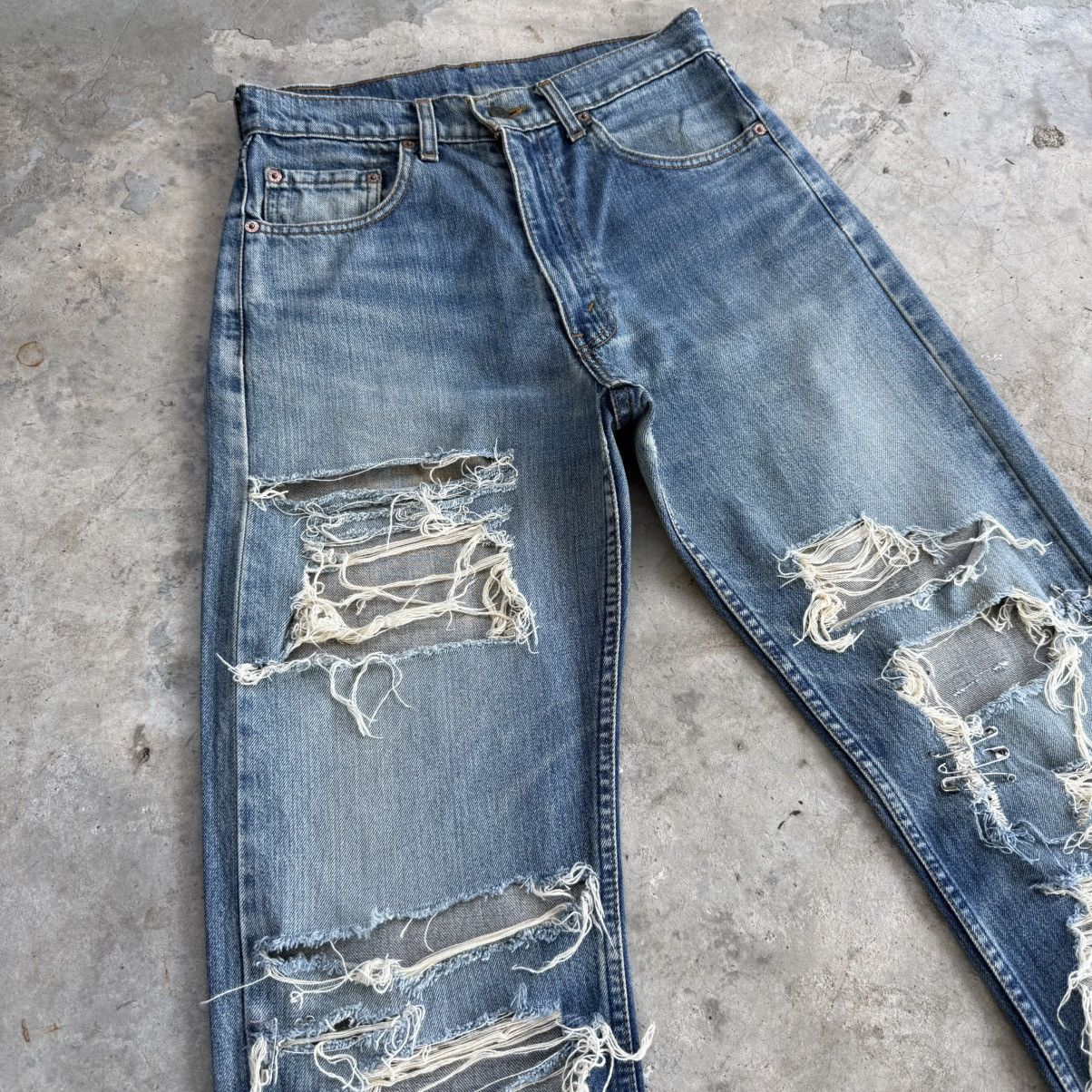 Levi's Vintage Clothing W28x29.5 Vintage Levi's 512 Distressed Denim Jean Pants Size US 28 / EU 44 - 6 Thumbnail