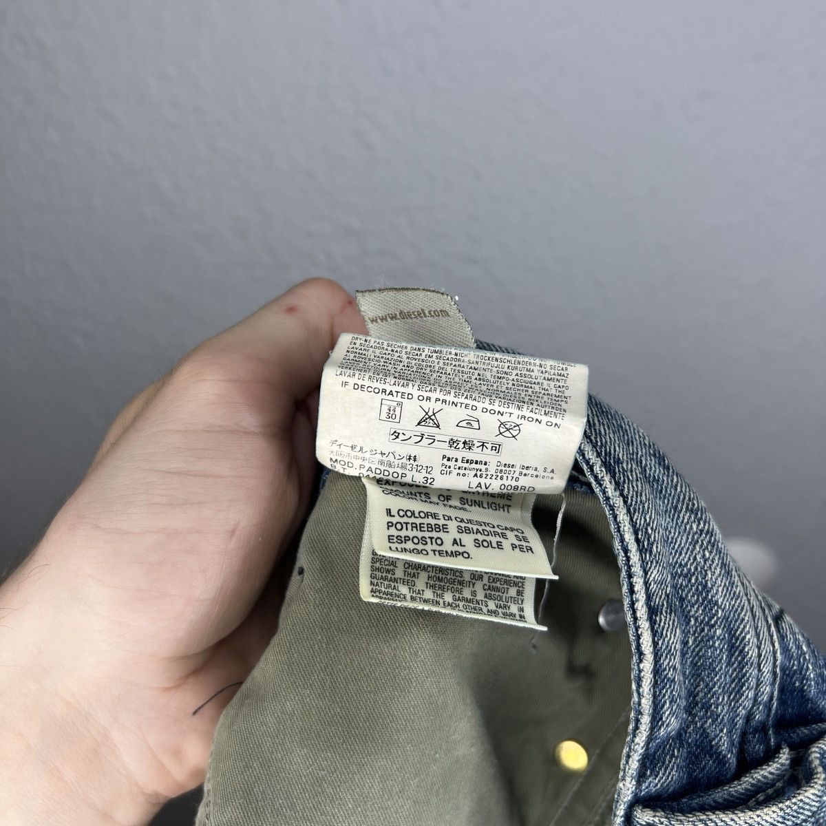 Diesel Vintage Diesel Jeans Denim Trousers Pants Y2K Distressed Size US 32 / EU 48 - 11 Thumbnail