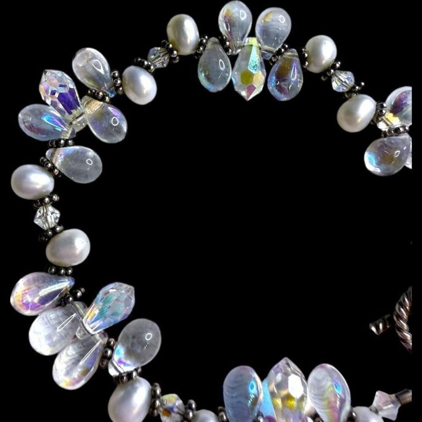 Swarovski SWAROVSKI Crystal Genuine Freshwater Pearl Crystal Bracelet Size ONE SIZE - 3 Thumbnail