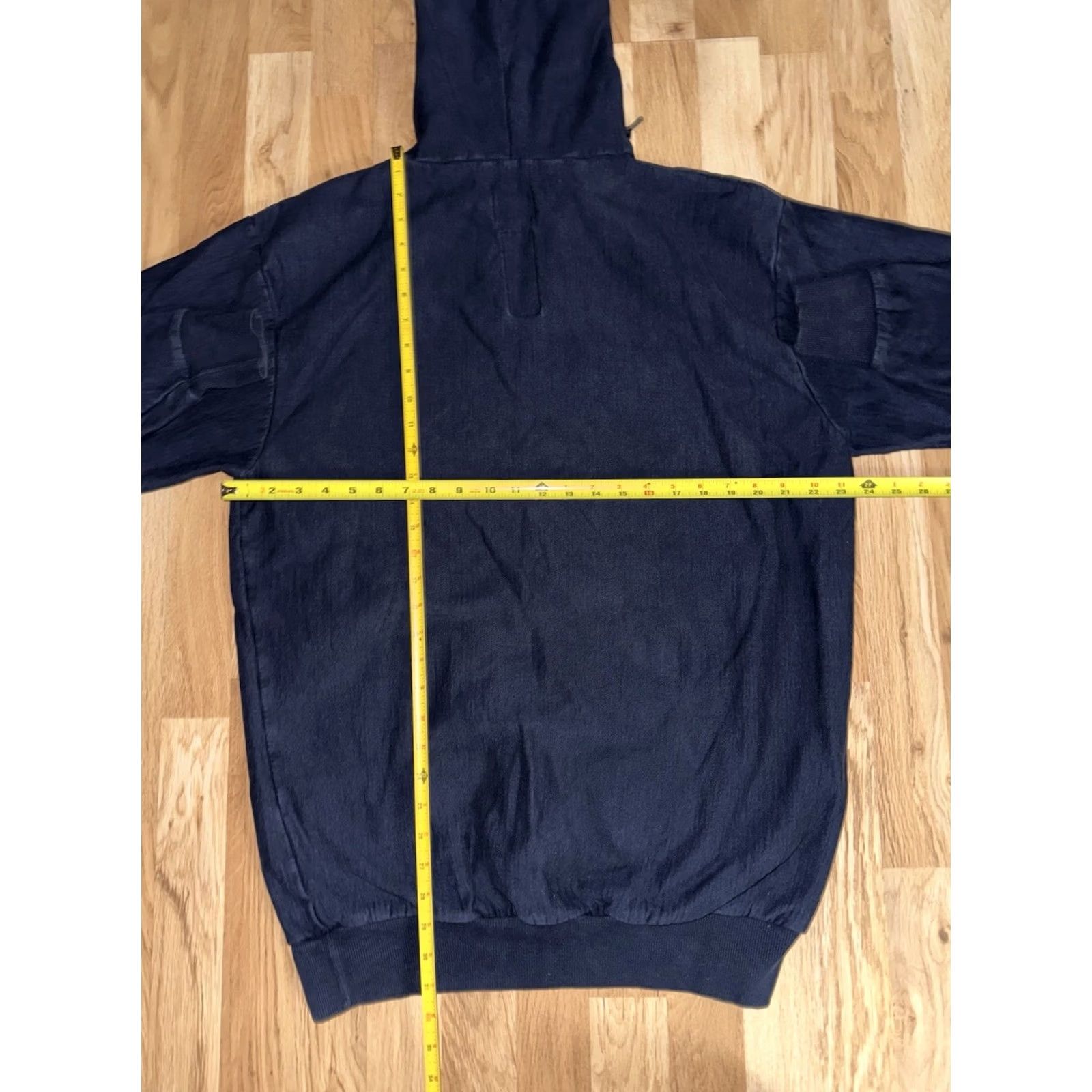 Vintage Tyndale Shirt Mens XL Heavy Hoodie Sweatshirt Quarter Zip Navy Men Size Made USA Size US XL / EU 56 / 4 - 5 Thumbnail