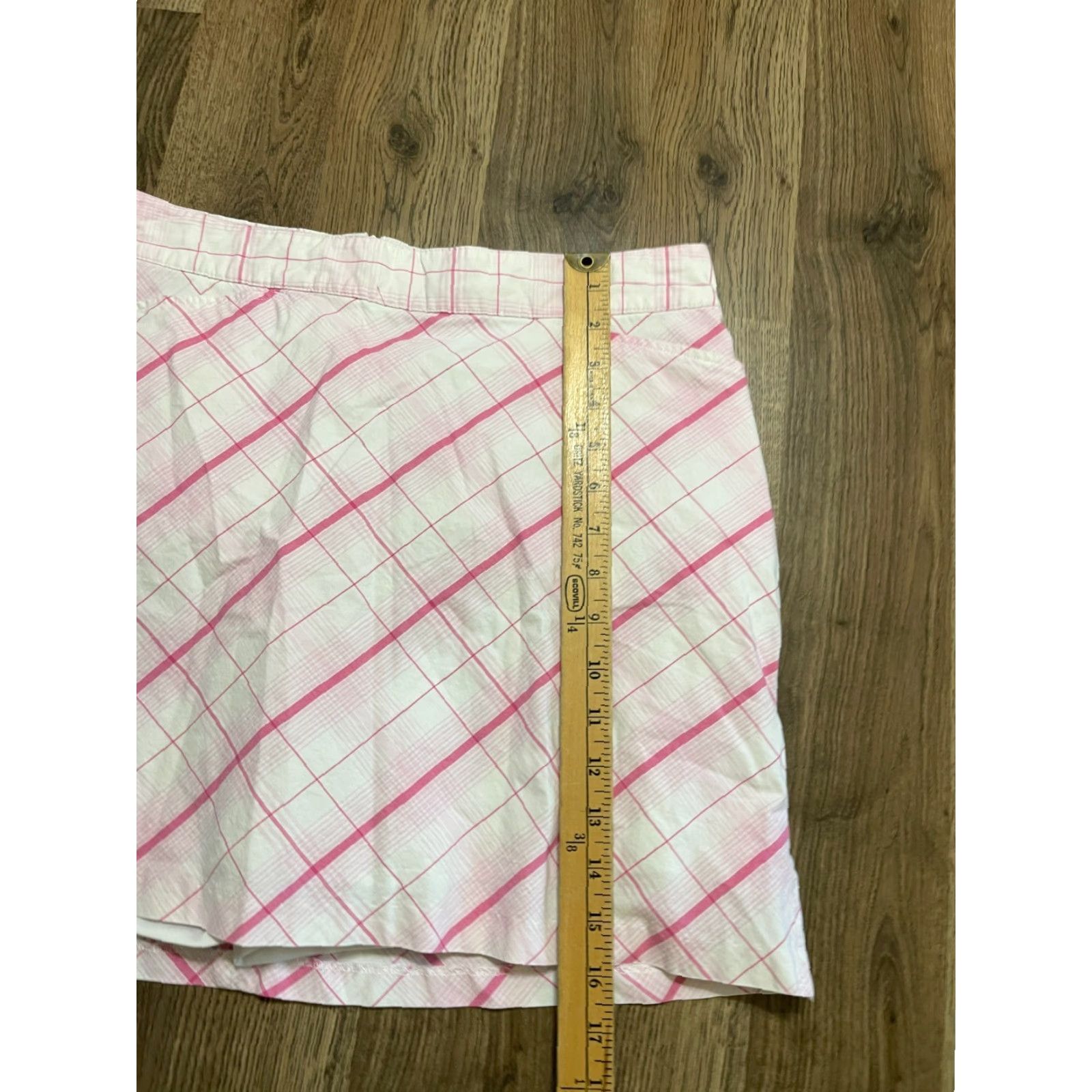 Vintage Lady Hagen Skirt Skort, Women's 8, Pink White, Breast Cancer, Regular, Short, Casual, Fall Spring Summer, Womens, Skirt, Lady Hagen Size 30" / US 8 / IT 44 - 6 Thumbnail