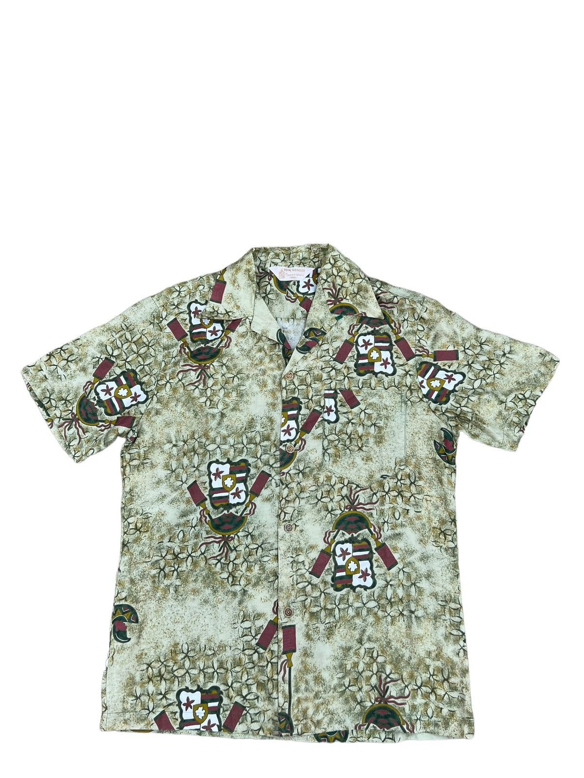 Vintage RARE! Vintage 60s Royal Hawaiian King Kamehameha Aloha Shirt Size US M / EU 48-50 / 2 - 1 Thumbnail