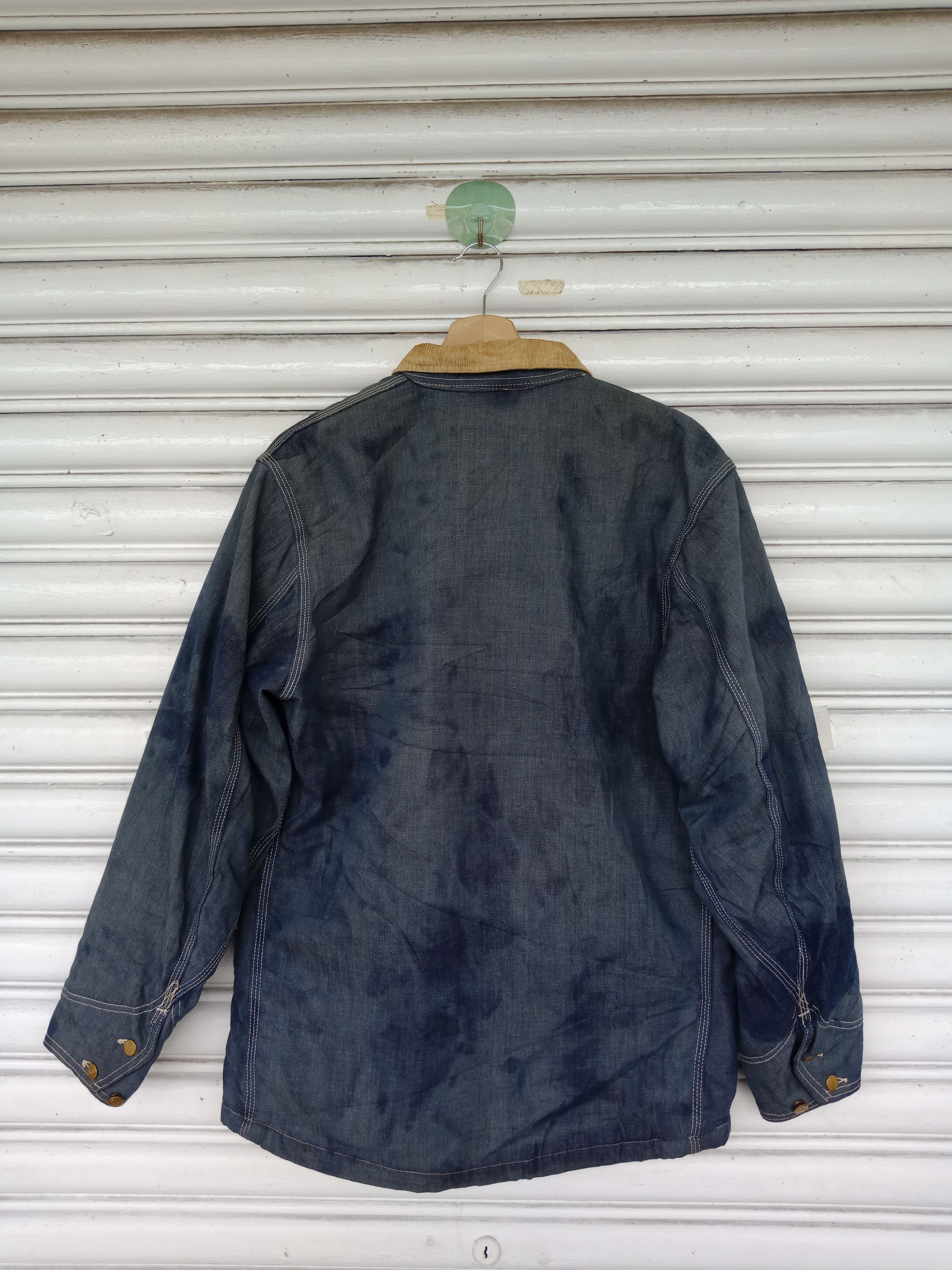 Lee 70s Lee Blanket Washed Blue Faded Chore Denim Jacket Size US L / EU 52-54 / 3 - 3 Thumbnail
