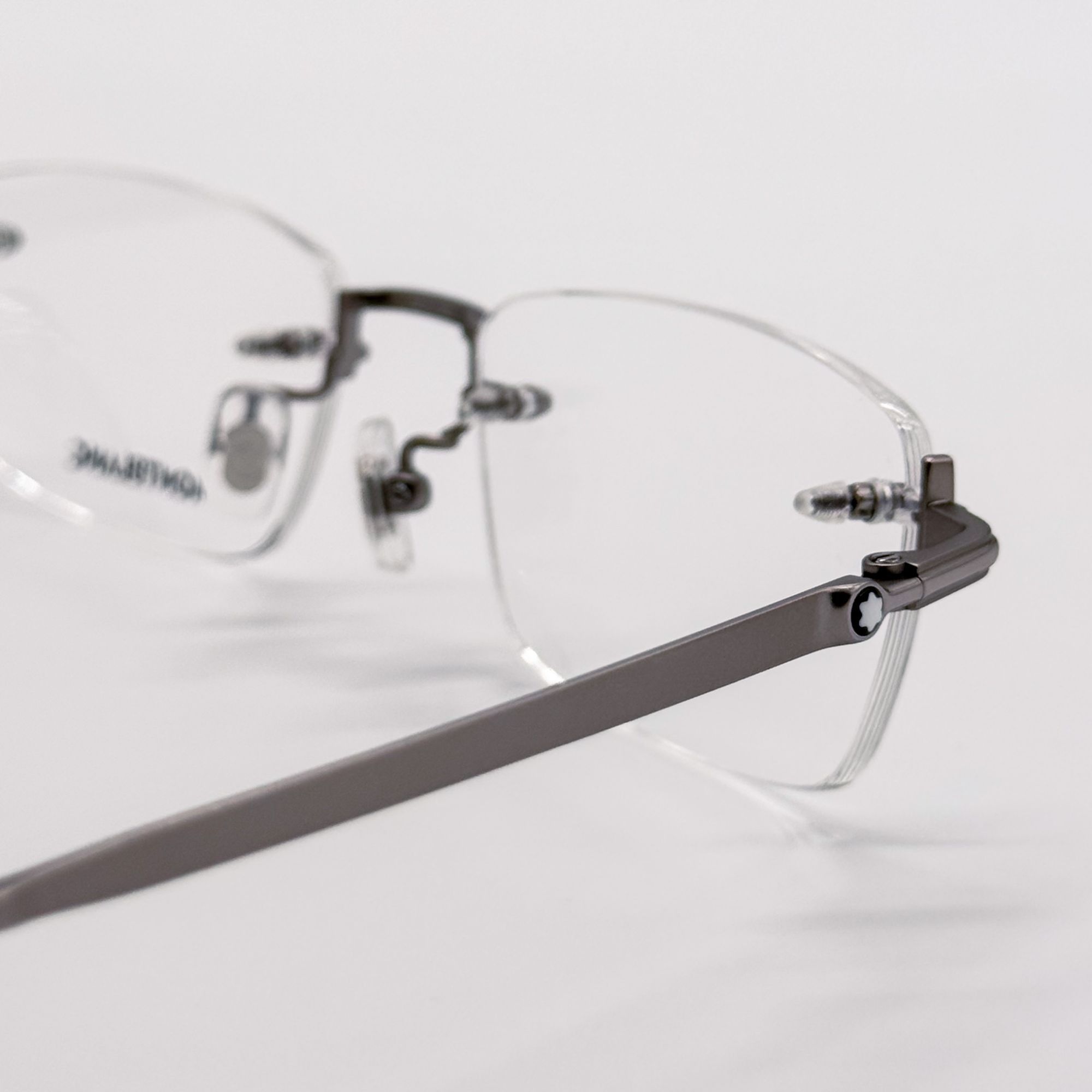 Montblanc NEW MONTBLANC EYEGLASSES MB0132O 002 RUTHENIUM MEN EYEWEAR Size ONE SIZE - 5 Thumbnail