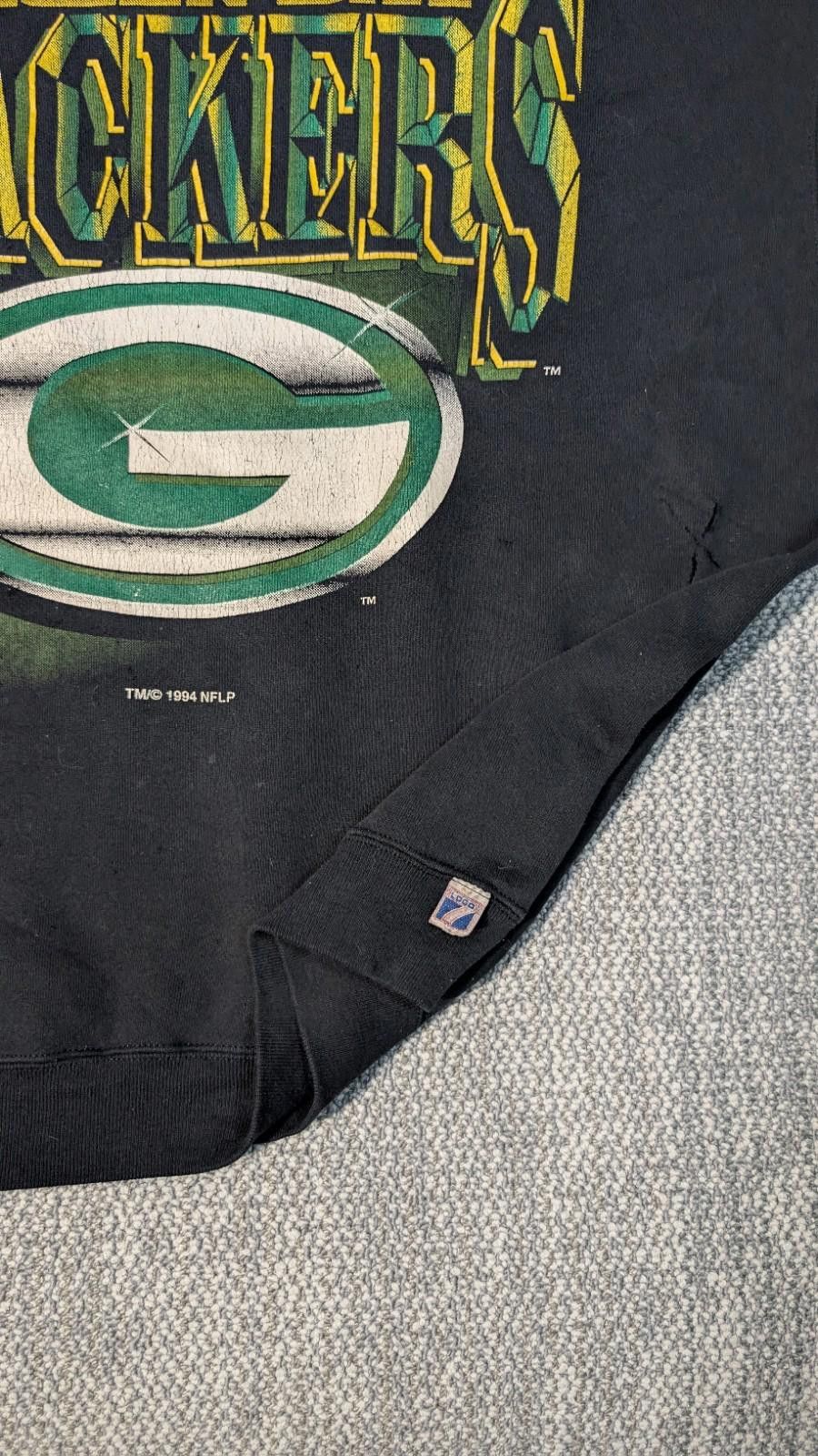 Pro Player Vtg 1994 LOGO 7 GREEN BAY PACKERS Sweatshirt Pump Cover XXL Size ONE SIZE - 4 Thumbnail