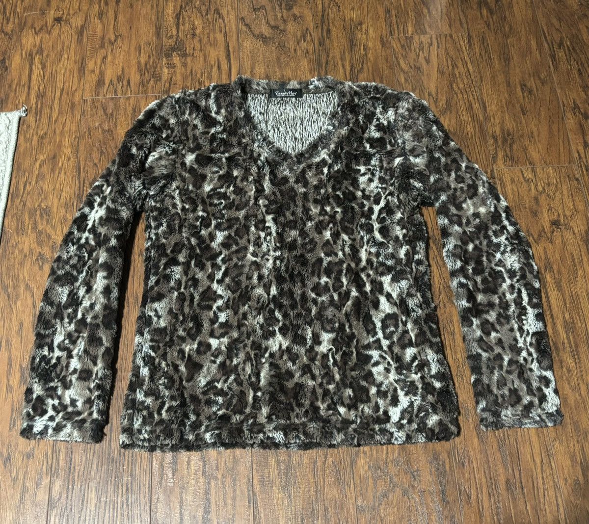 Tornado Mart Tornado Mart faux fur leopard pattern long sleeve Size US S / EU 44-46 / 1 - 3 Thumbnail