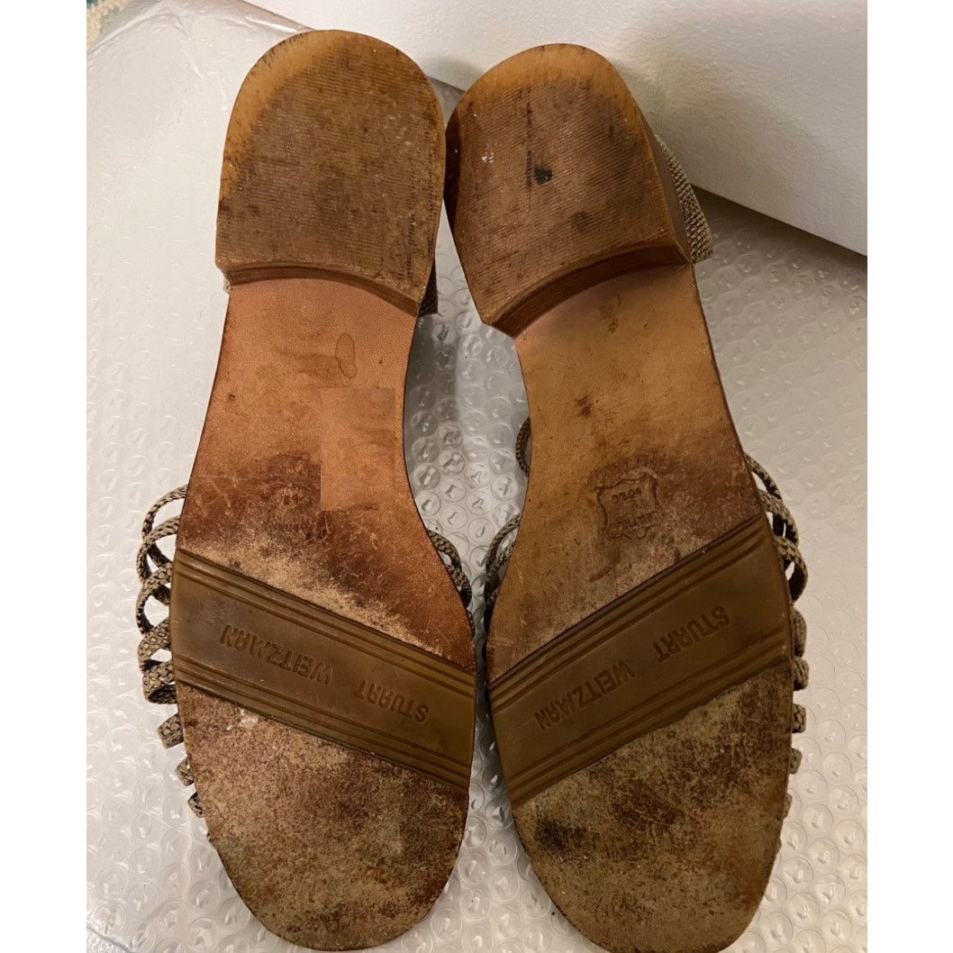 Stuart Weitzman Vintage Stuart Weitzman Tan Strappy Sandals Sz 8 Size US 8 / IT 38 - 5 Thumbnail
