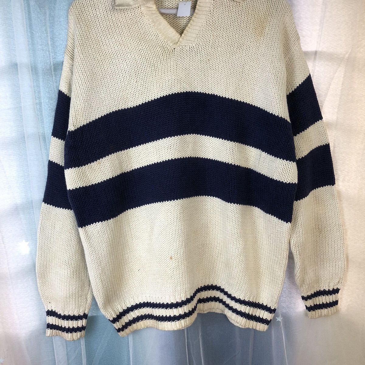 Japanese Brand J.Crew White Polo Ruby Sweatshirt #7405 Size US M / EU 48-50 / 2 - 3 Thumbnail
