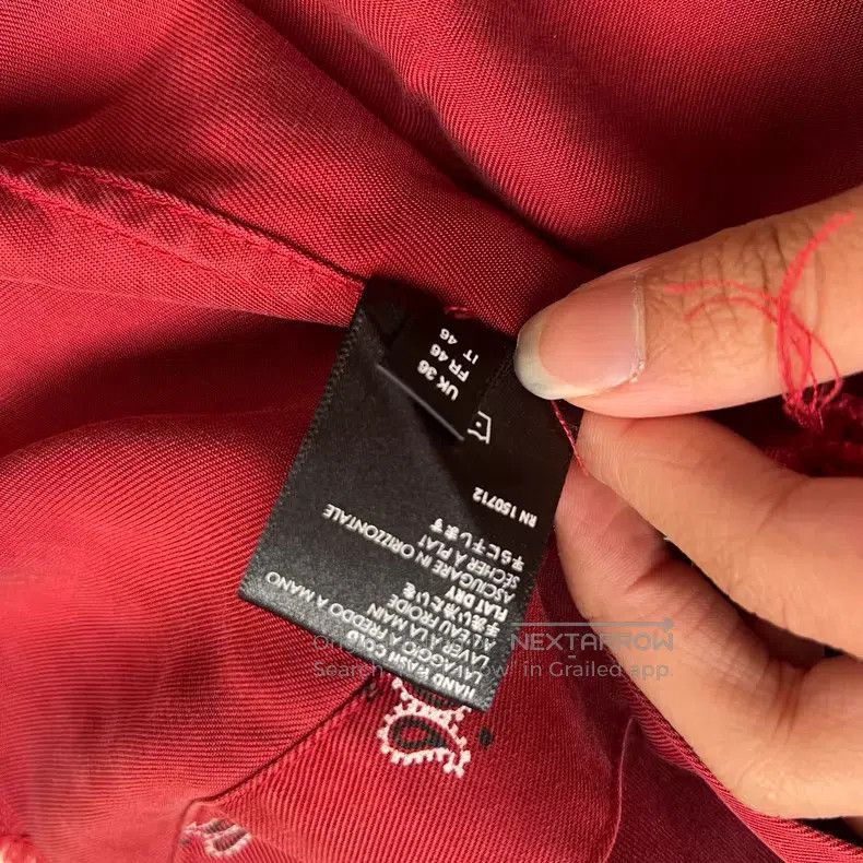 Amiri Amiri Red cashew flower OG print shirt Size US L / EU 52-54 / 3 - 5 Thumbnail