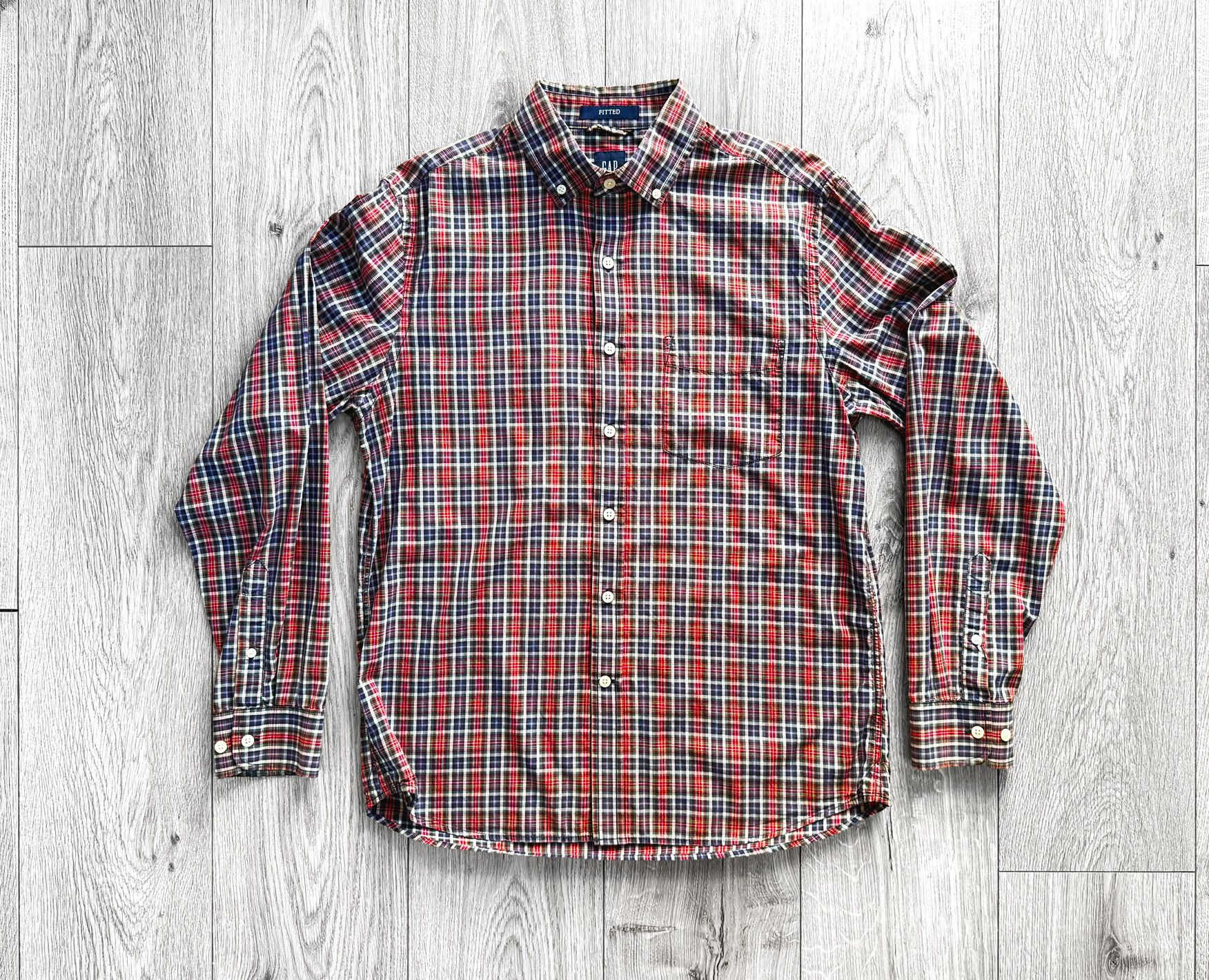 Gap GAP Slim Fitted Button Up Shirt 100% Cotton Size US M / EU 48-50 / 2 - 1 Thumbnail