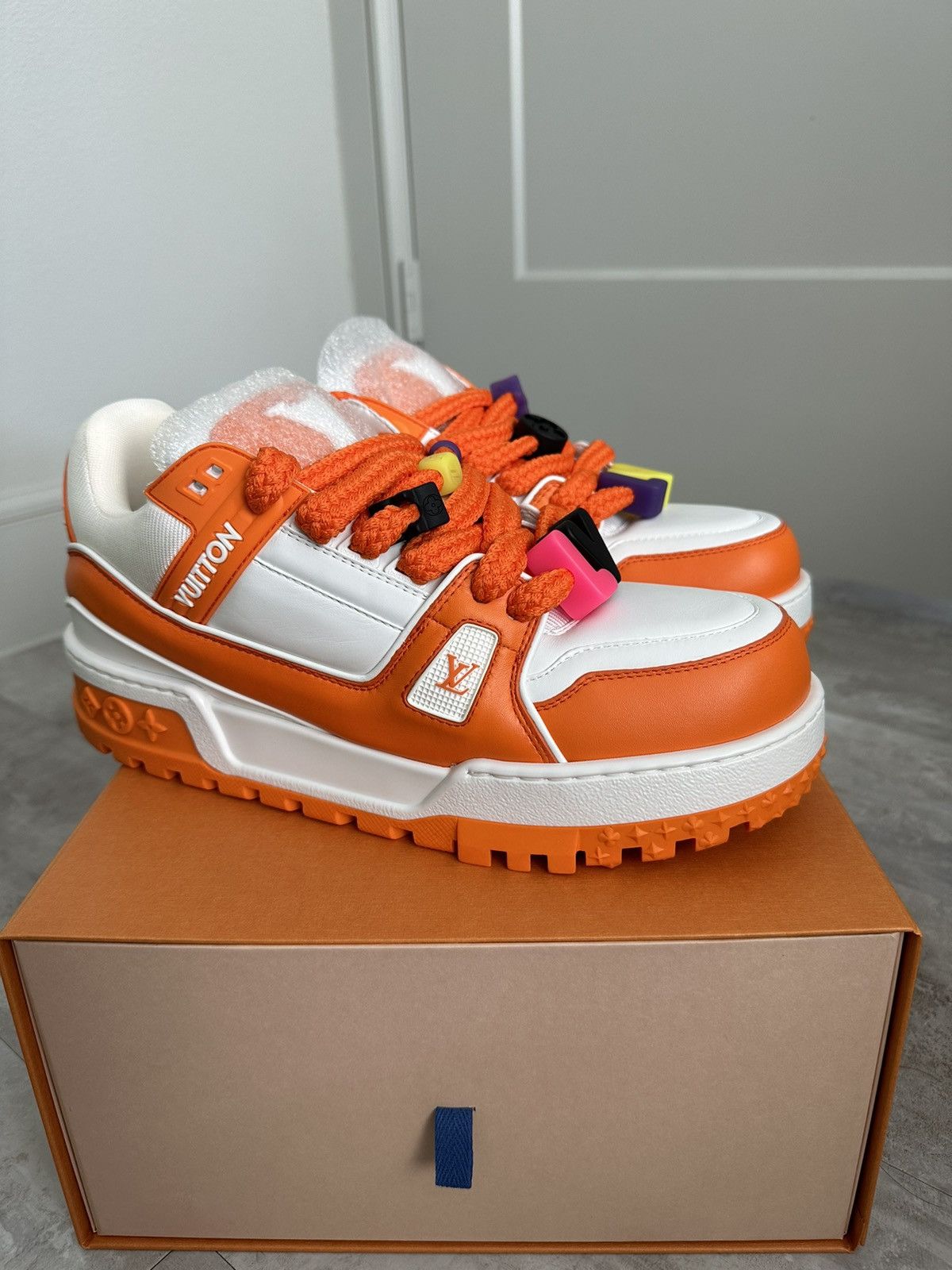 Louis Vuitton LV Trainer Maxi - Orange Size US 9.5 / EU 42-43 - 2 Thumbnail