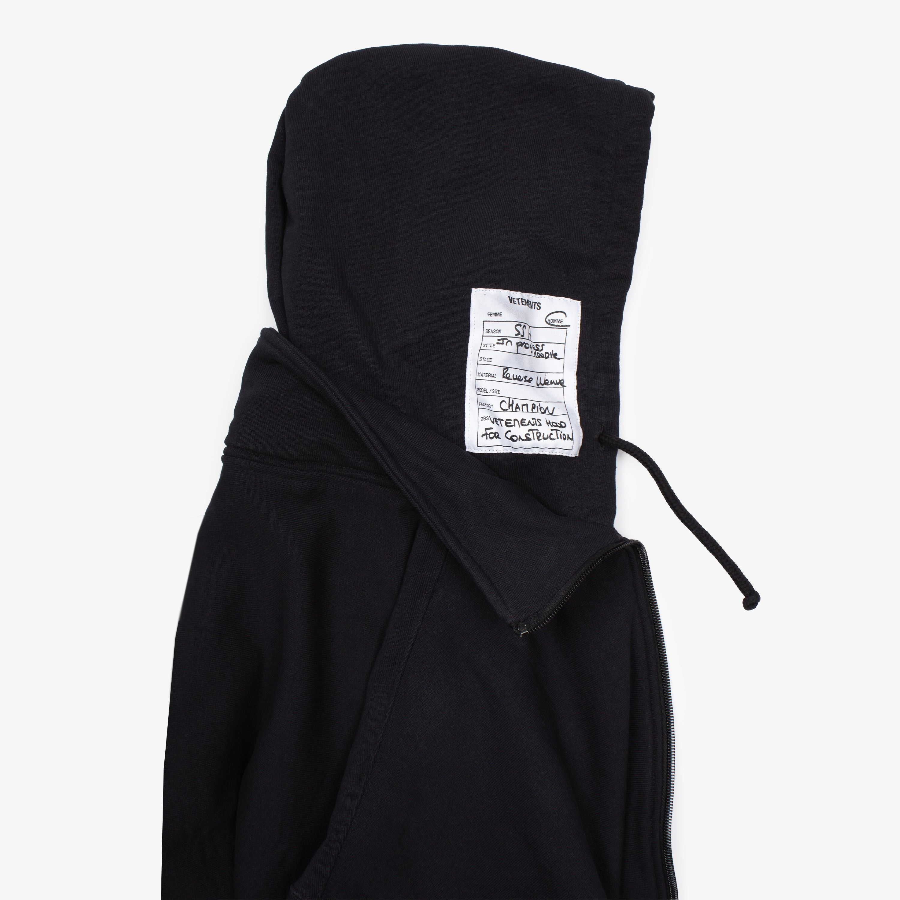 Vetements VETEMENTS 2017 REVERSE WEAVE WARM UP HOODIE Size US M / EU 48-50 / 2 - 4 Thumbnail