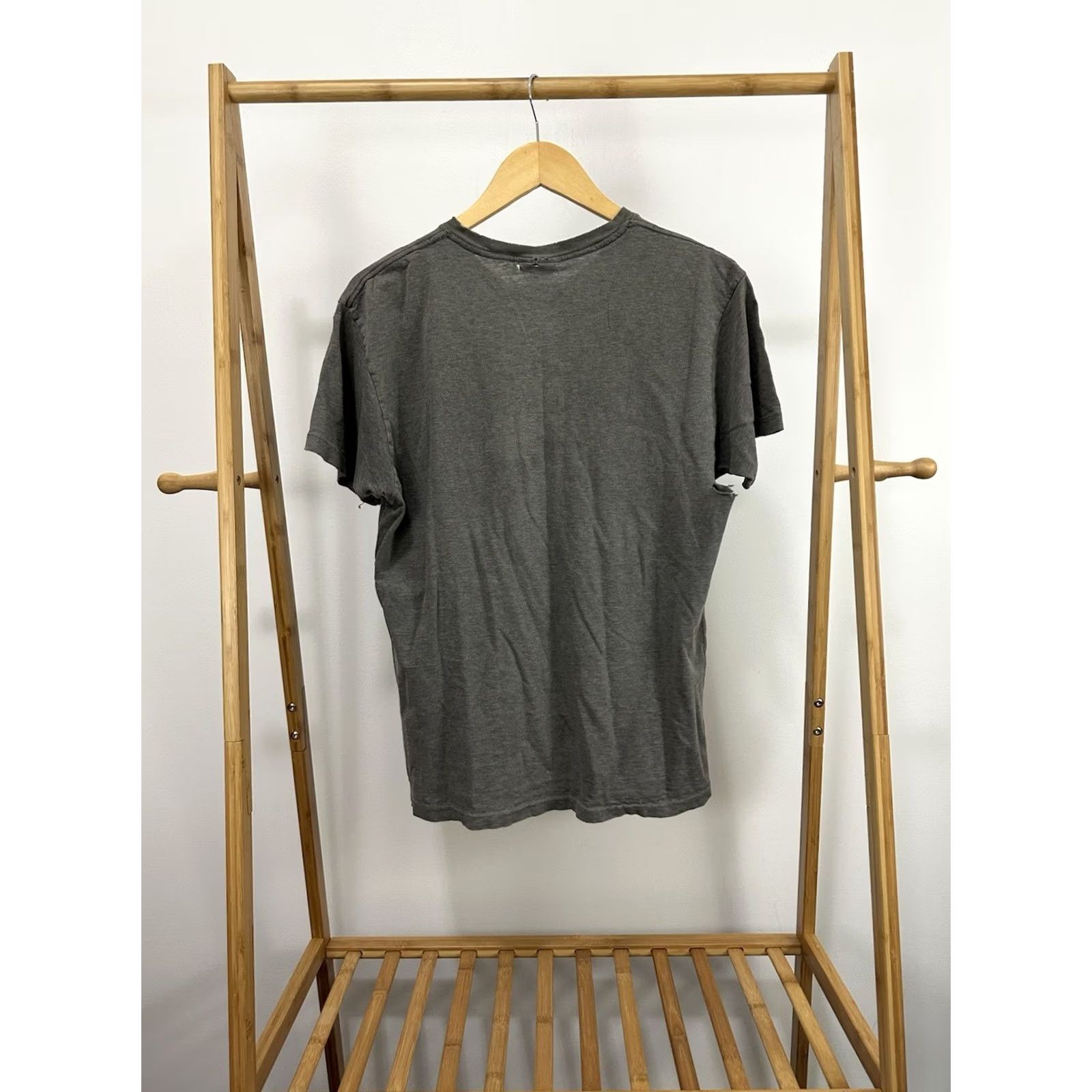 Polo Ralph Lauren VTG Polo Ralph Lauren Pony Pocket Front Thrashed Worn T-Shirt Size S Charcoal Mens Short Sleeve Distressed 90s Polo Shirt Size US S / EU 44-46 / 1 - 2 Thumbnail