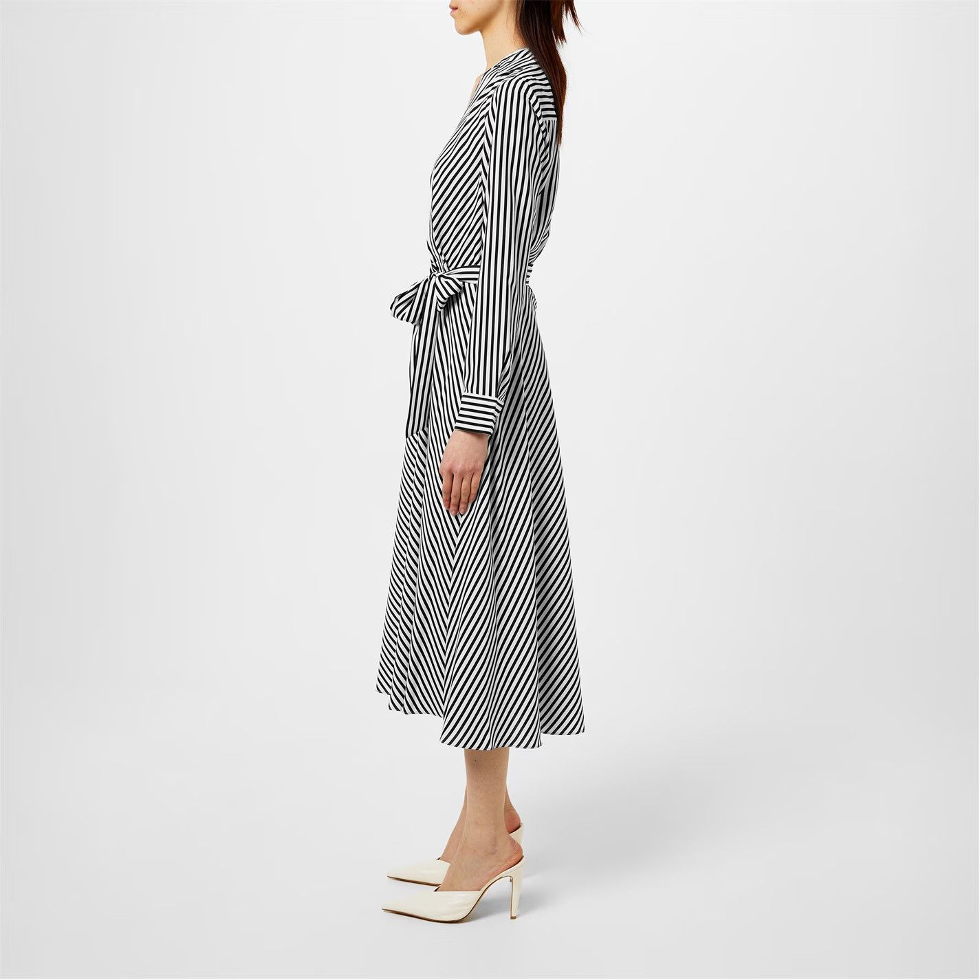Lauren Ralph Lauren o1g2r1mq0825 Rowella Dress in Cream/Black Size XS / US 0-2 / IT 36-38 - 3 Thumbnail