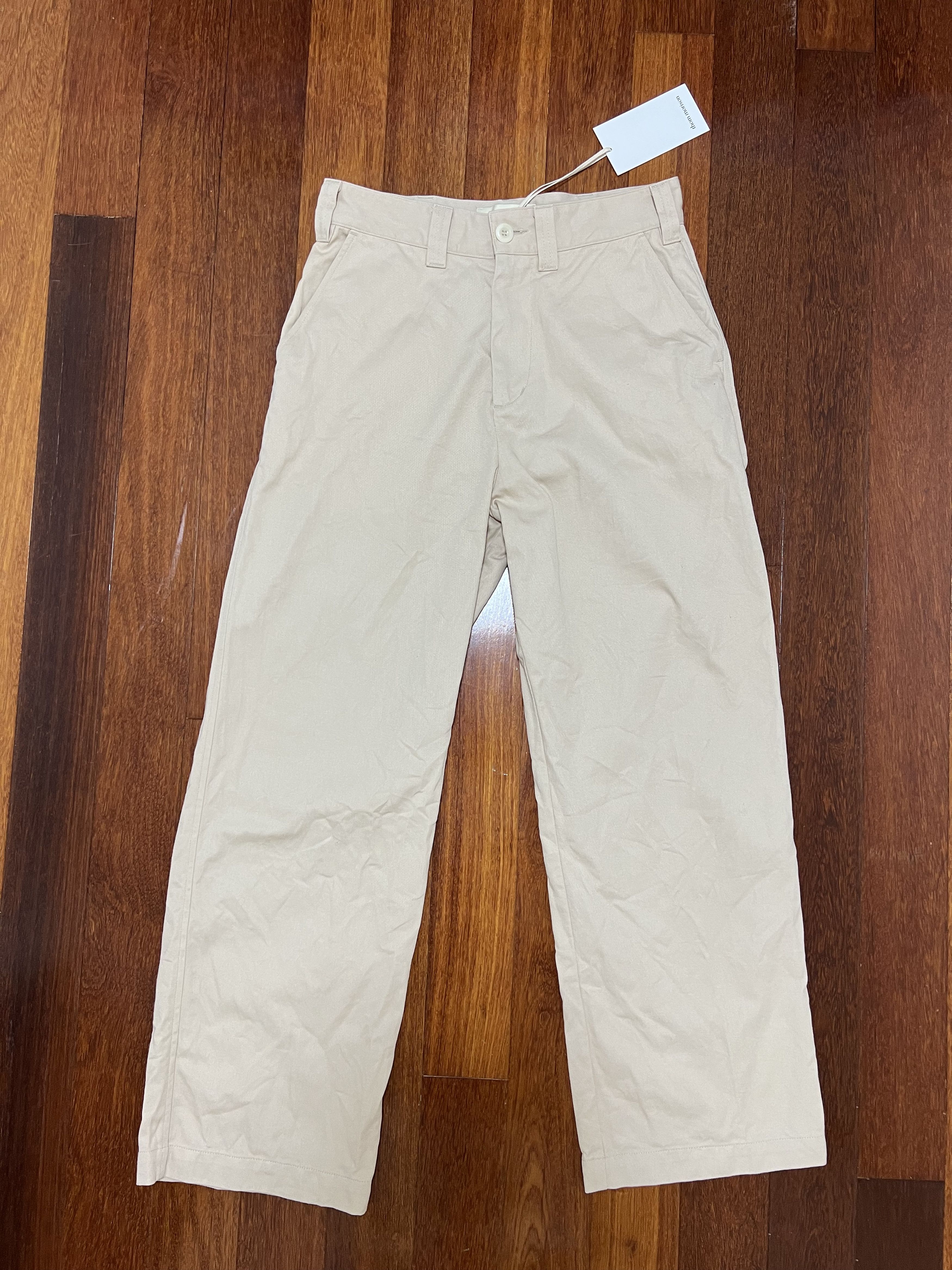 Other 💚 Thom Morison Wide Classic Pant Ecru Small NEW Size US 32 / EU 48 - 1 Thumbnail