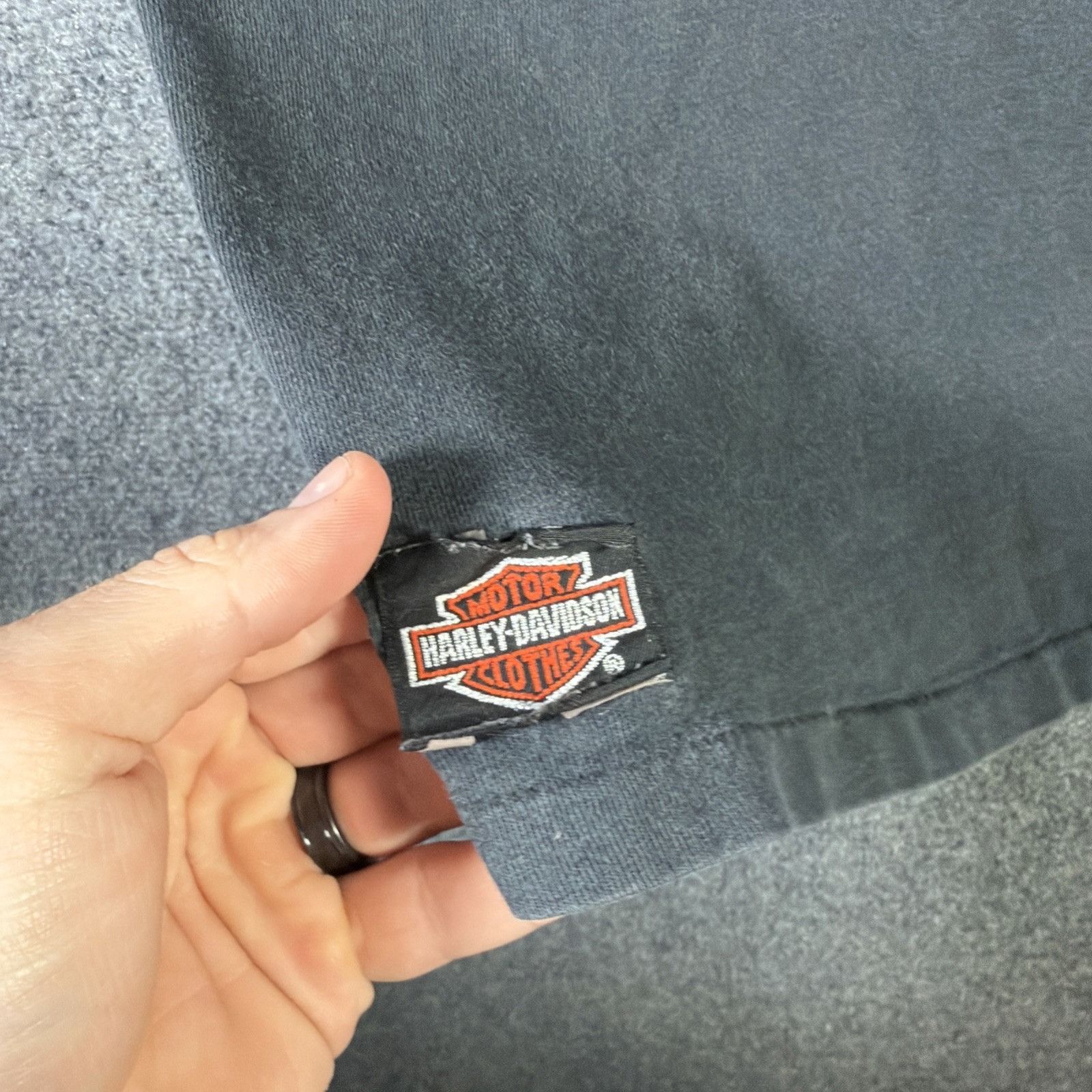 Harley Davidson Vintage Harley Davidson Shirt XL Black 90s 3D Emblem Eagle Size US XL / EU 56 / 4 - 8 Thumbnail