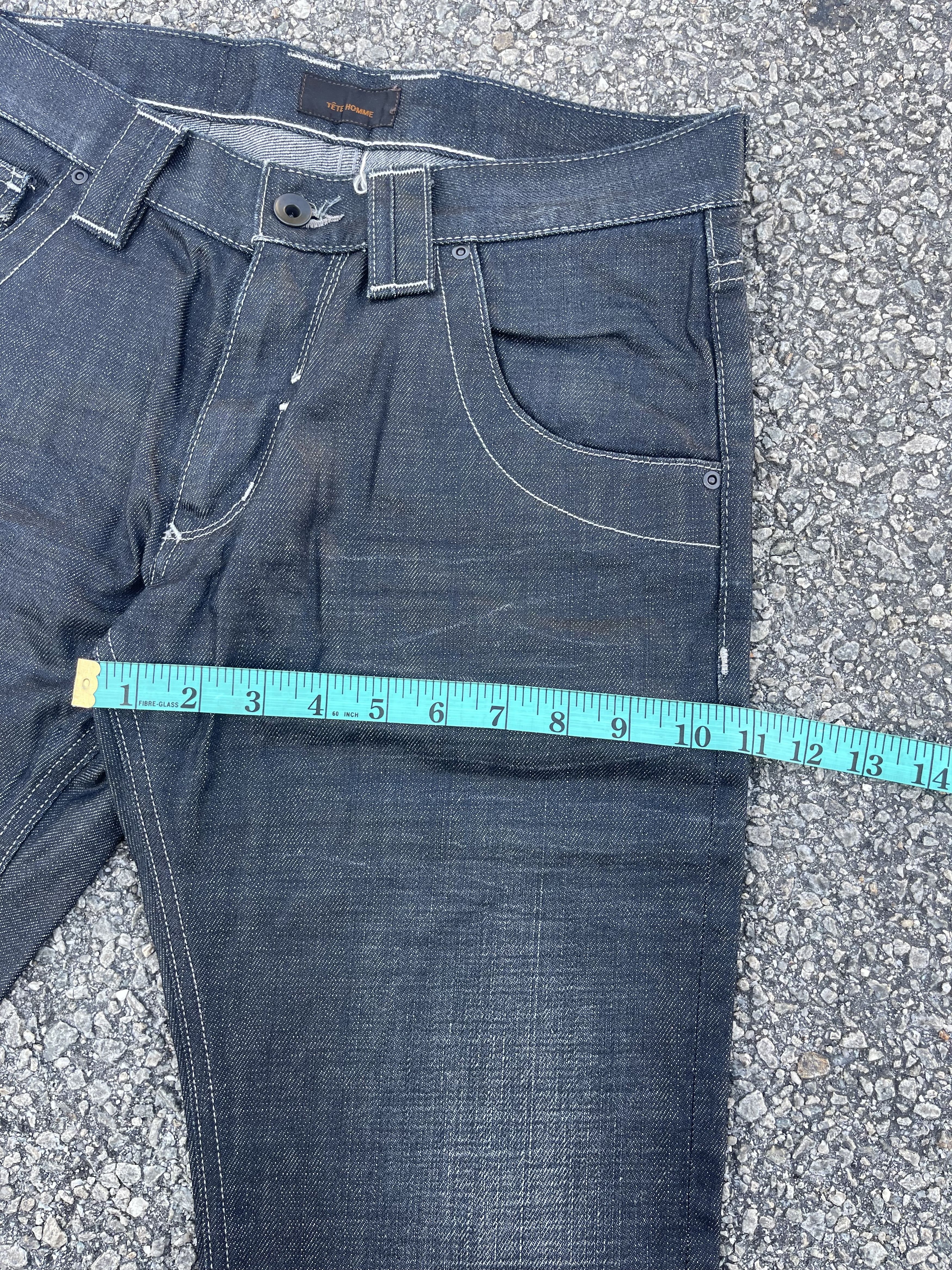 Issey Miyake × Tete Homme Tete Homme Flare Waxed Denim Kendrick Lamar Size US 29 - 9 Thumbnail