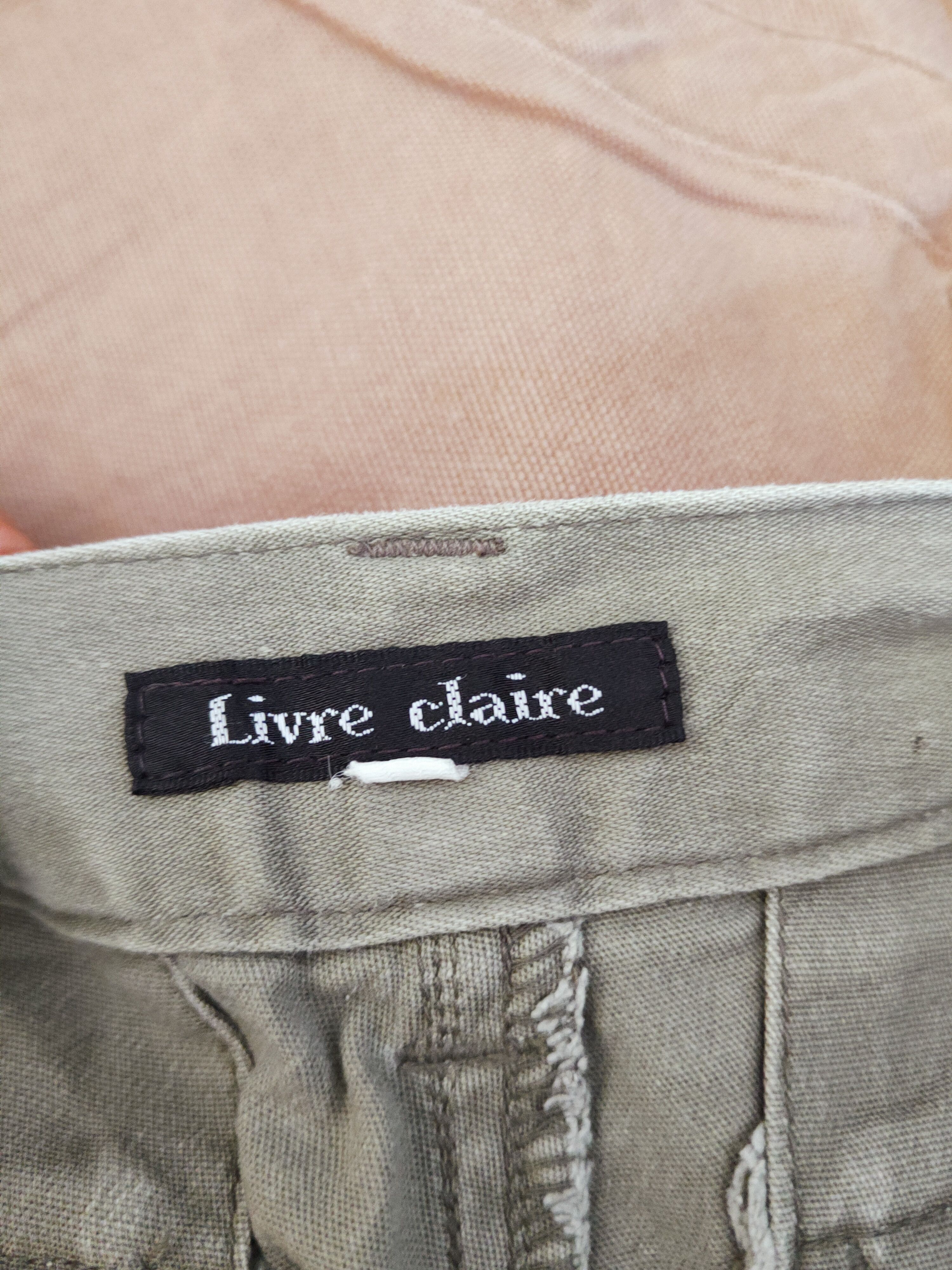 Japanese Brand Livre Claire Green Faded Multipocket Cargo Pants #W98 Size US 31 - 13 Thumbnail