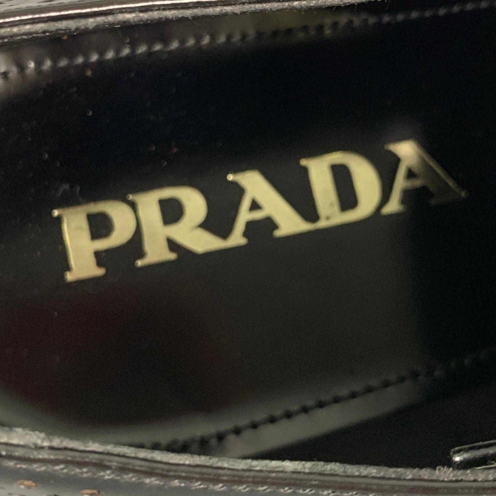 Prada PRADA Size 9 Black Perforated Leather Lace Up Lace Up Shoes Size US 9 / EU 42 - 10 Thumbnail