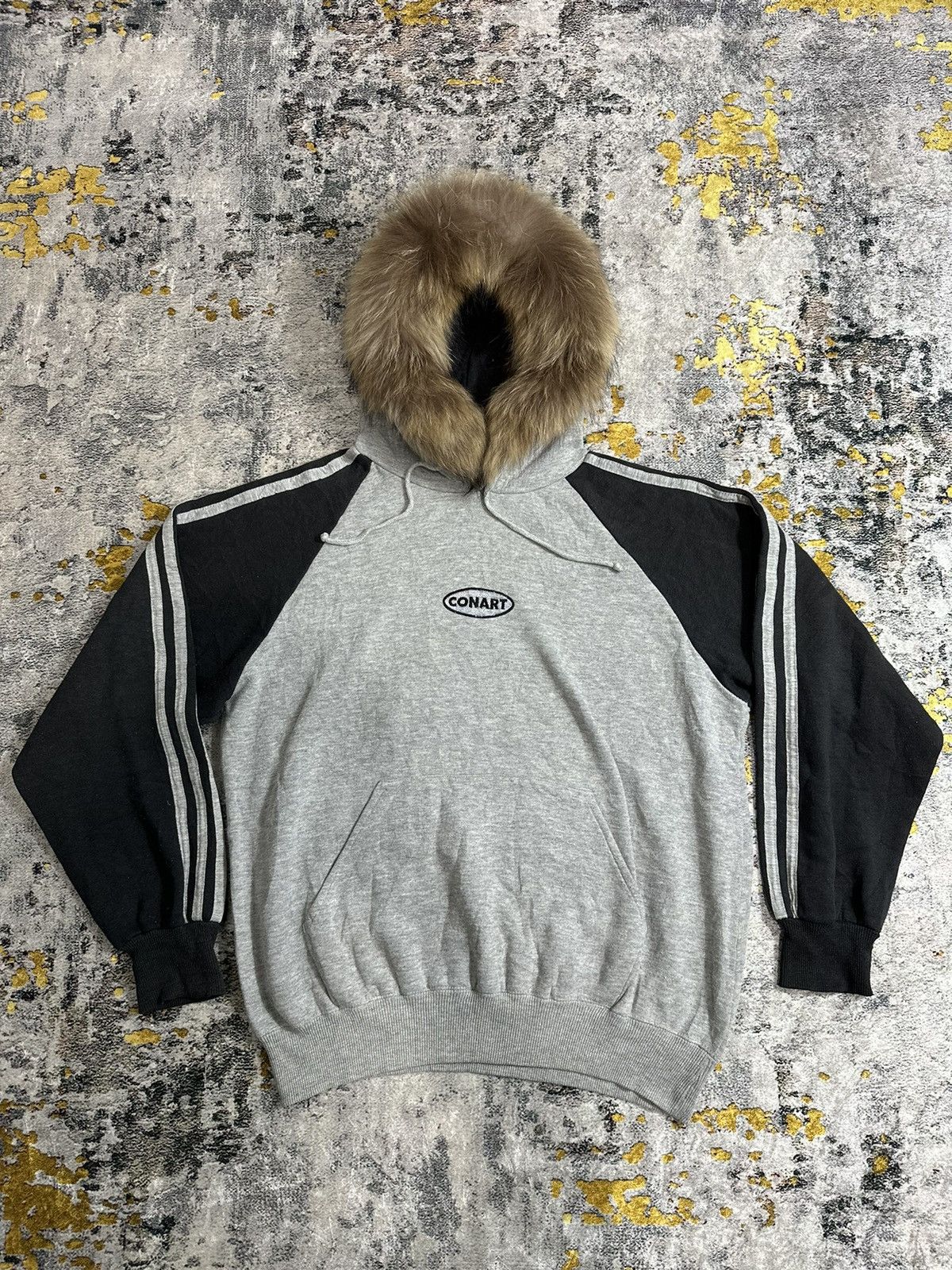 Hysteric Glamour CONART FUR HOODIE BLACK GREY COLOUR LGB STYLE Size US L / EU 52-54 / 3 - 1 Thumbnail