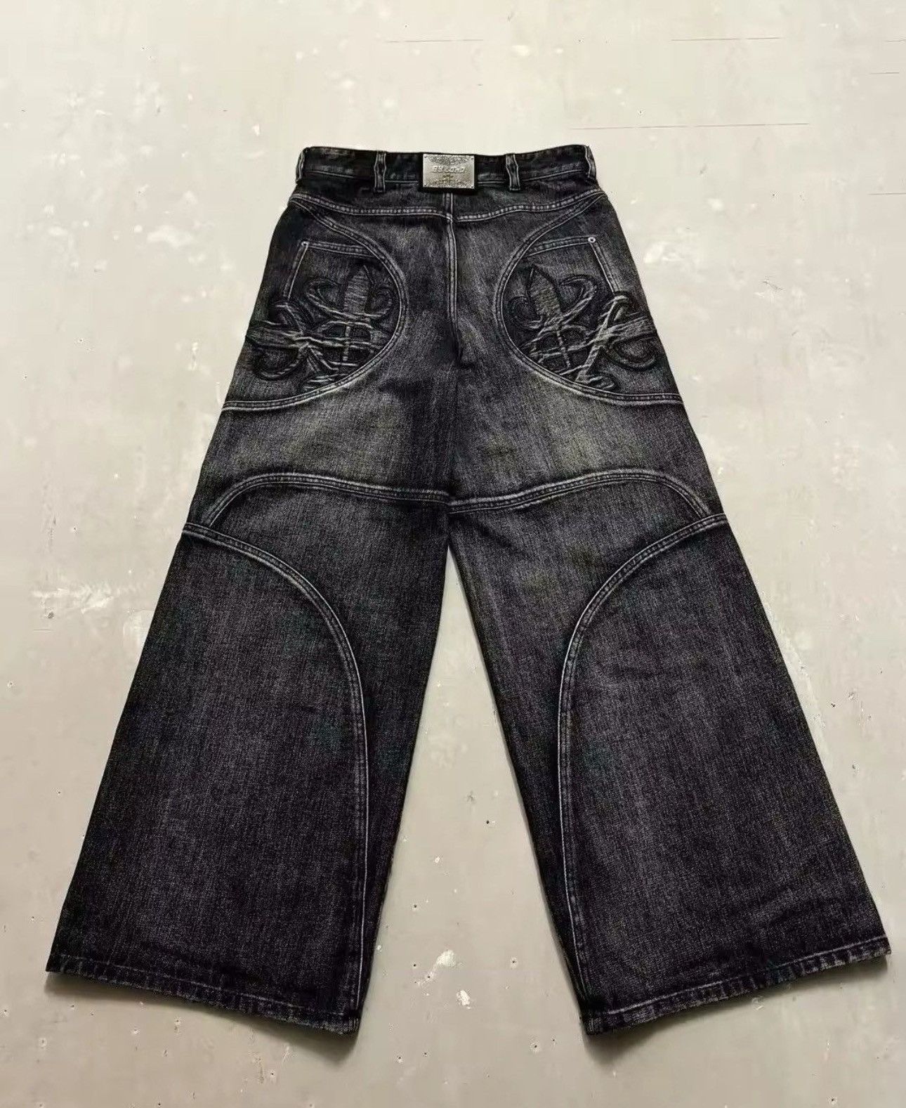 Japanese Brand × Jean Washed Y2K Style Baggy Denim Jeans Size US 34 / EU 50 - 1 Thumbnail