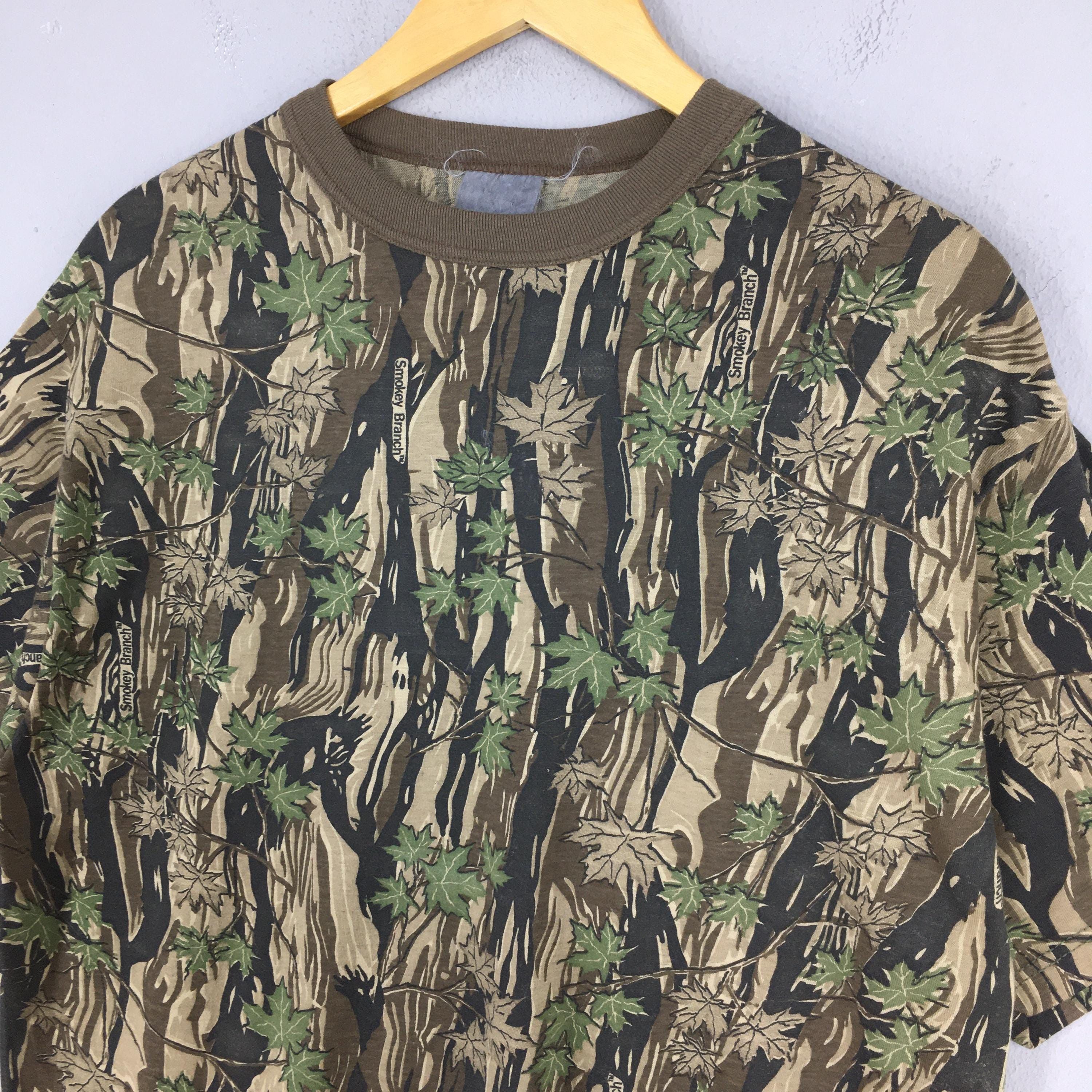 Realtree Vintage Real Tree Mossy Oak Green T shirt Large Size US L / EU 52-54 / 3 - 3 Thumbnail