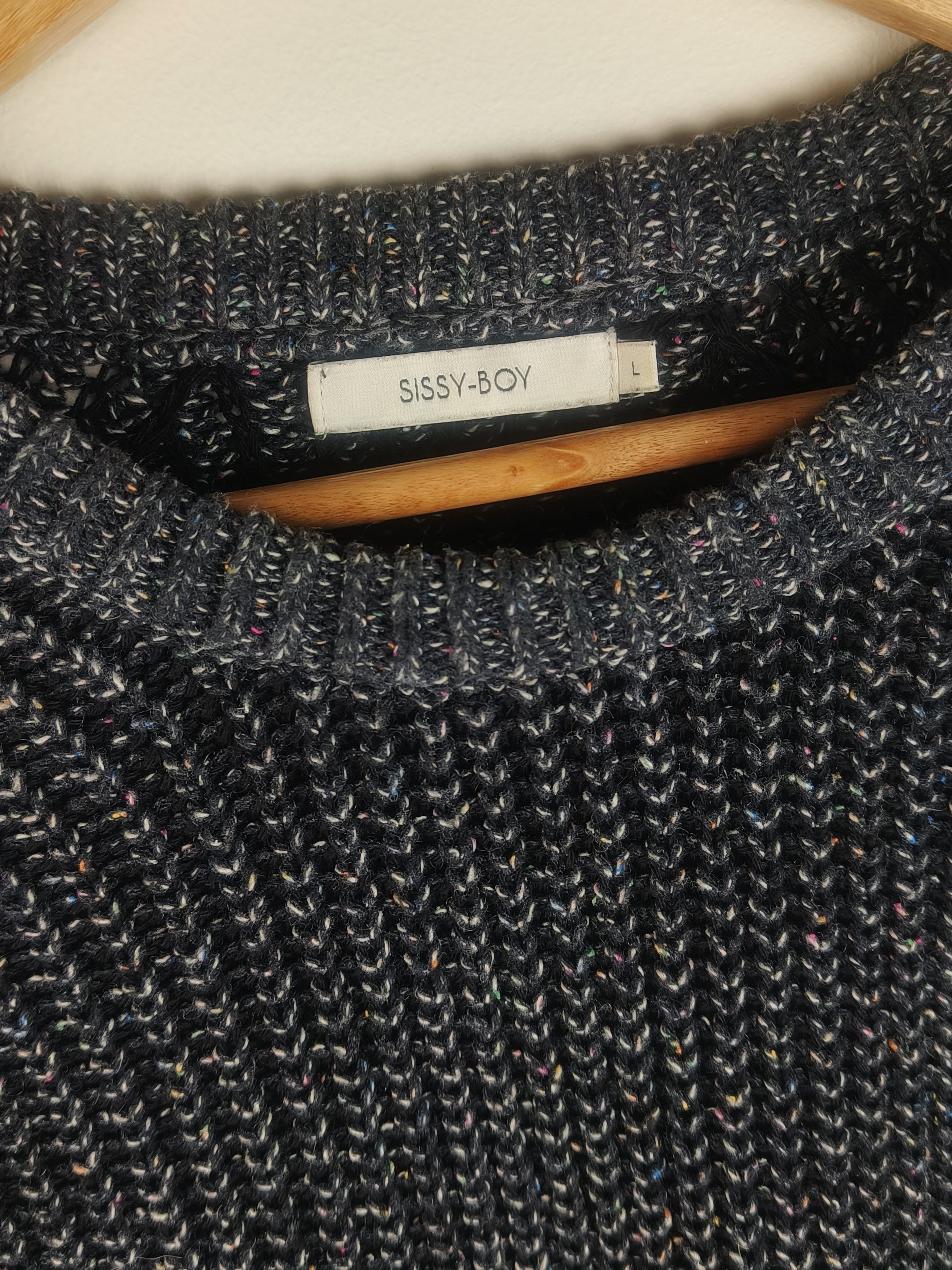 Other Sissy-Boy Cotton Acrylic Marled Crew Neck Sweater Size US L / EU 52-54 / 3 - 2 Thumbnail