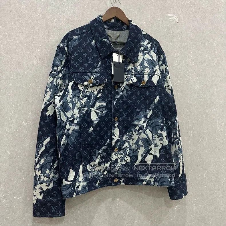 Louis Vuitton Louis Vuitton Tie-Dye Monogram Denim Jacket. Size US XL / EU 56 / 4 - 3 Thumbnail