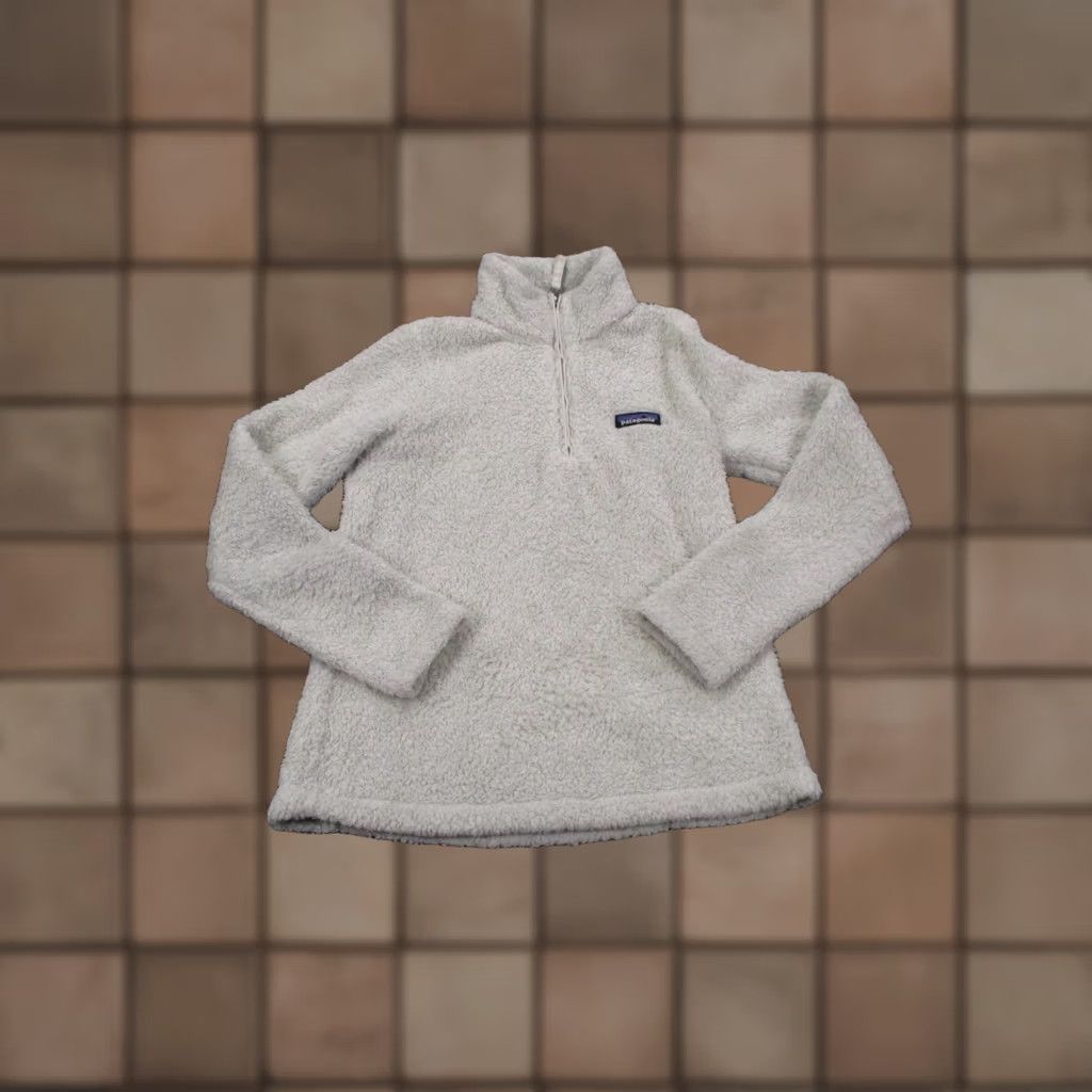 Patagonia Patagonia Jacket Womens XS White Solid Fleece Windbreaker 1/4 Zip Pockets Outdoor Outdoor 90s (no) Size XS / US 0-2 / IT 36-38 - 1 Thumbnail