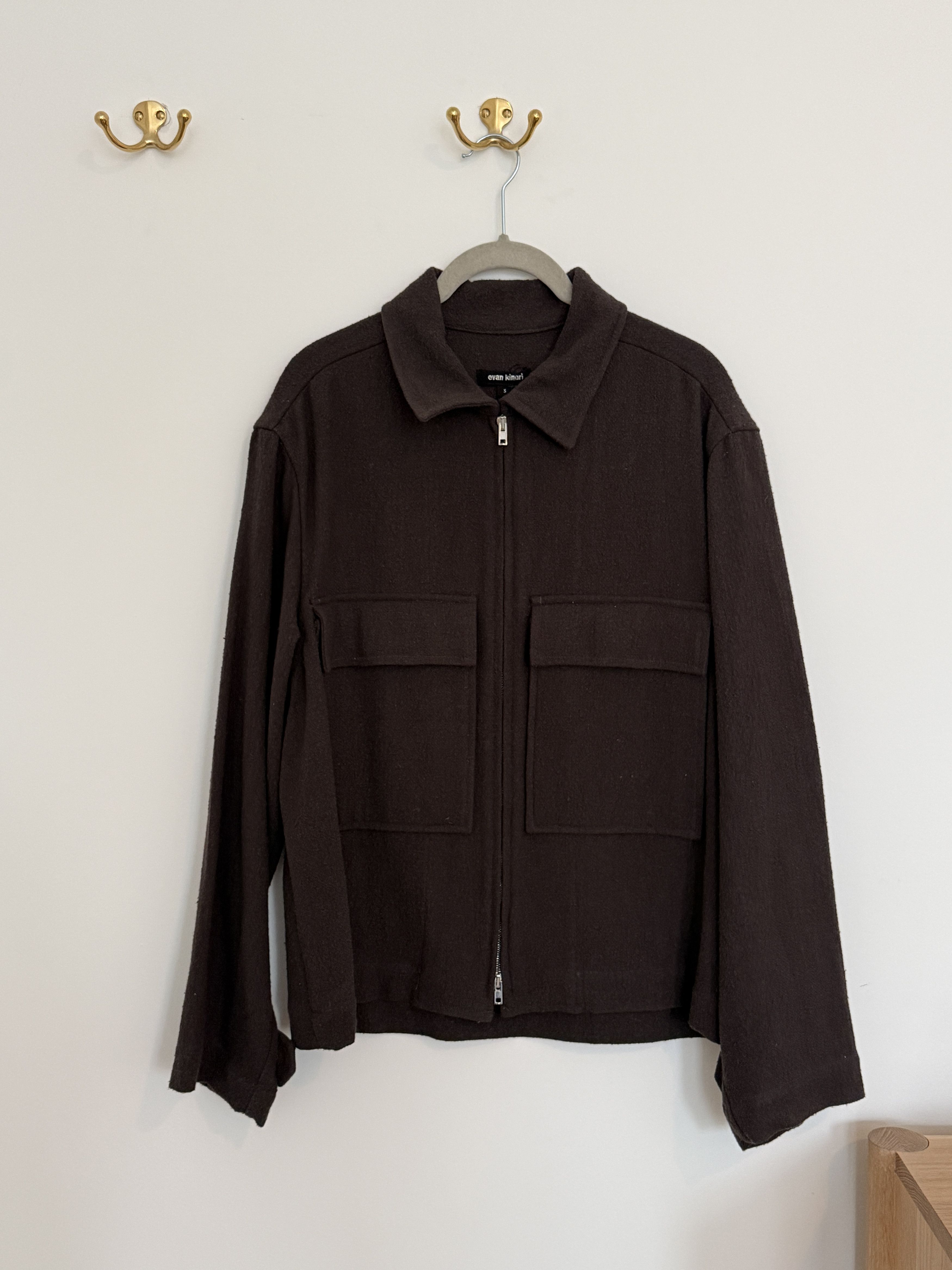 Evan Kinori Bellow Pocket Jacket- Yarn Dyed Wool Linen | Grailed