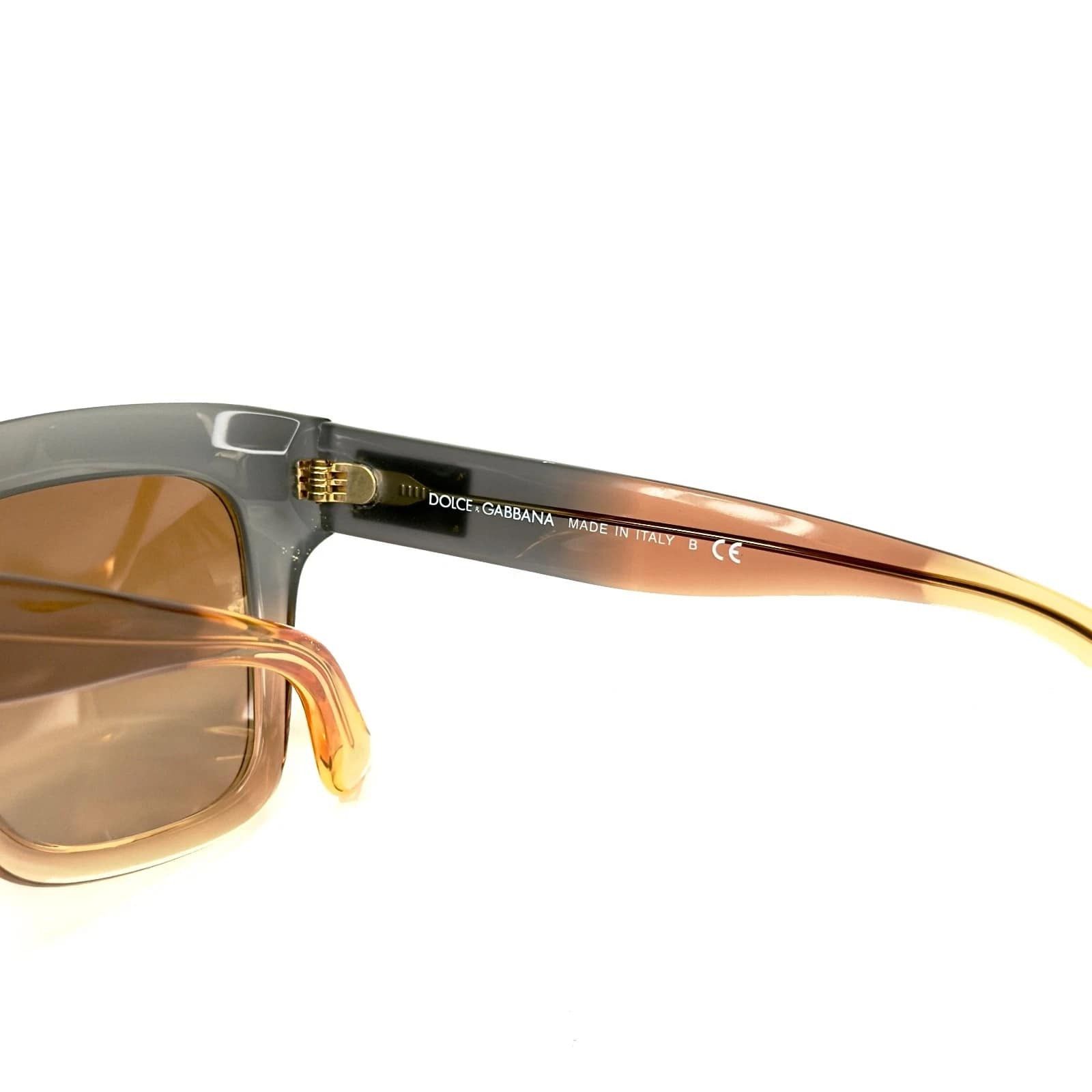 Dolce & Gabbana DOLCE & GABBANA DG4286 LOGO Plaque Brown Grey 4286 Geometric Size ONE SIZE - 8 Thumbnail